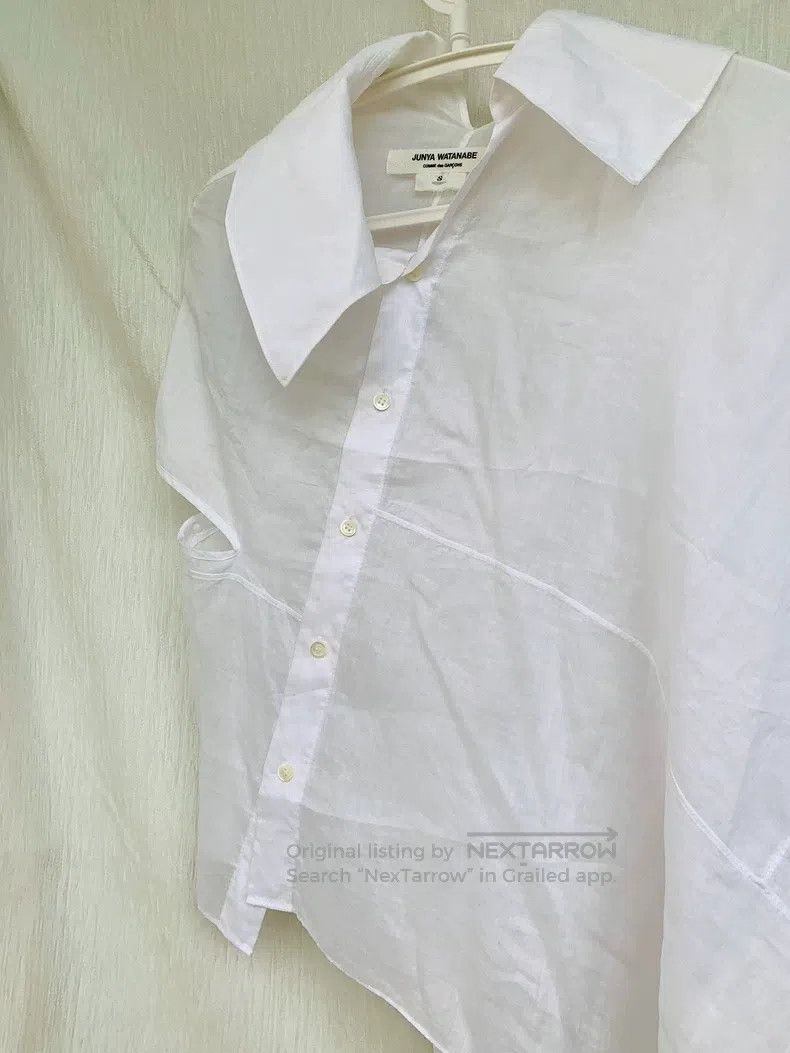 Junya Watanabe Junya Watanabe Deconstructed Asymmetrical Shirt Size S / US 4 / IT 40 - 7 Thumbnail