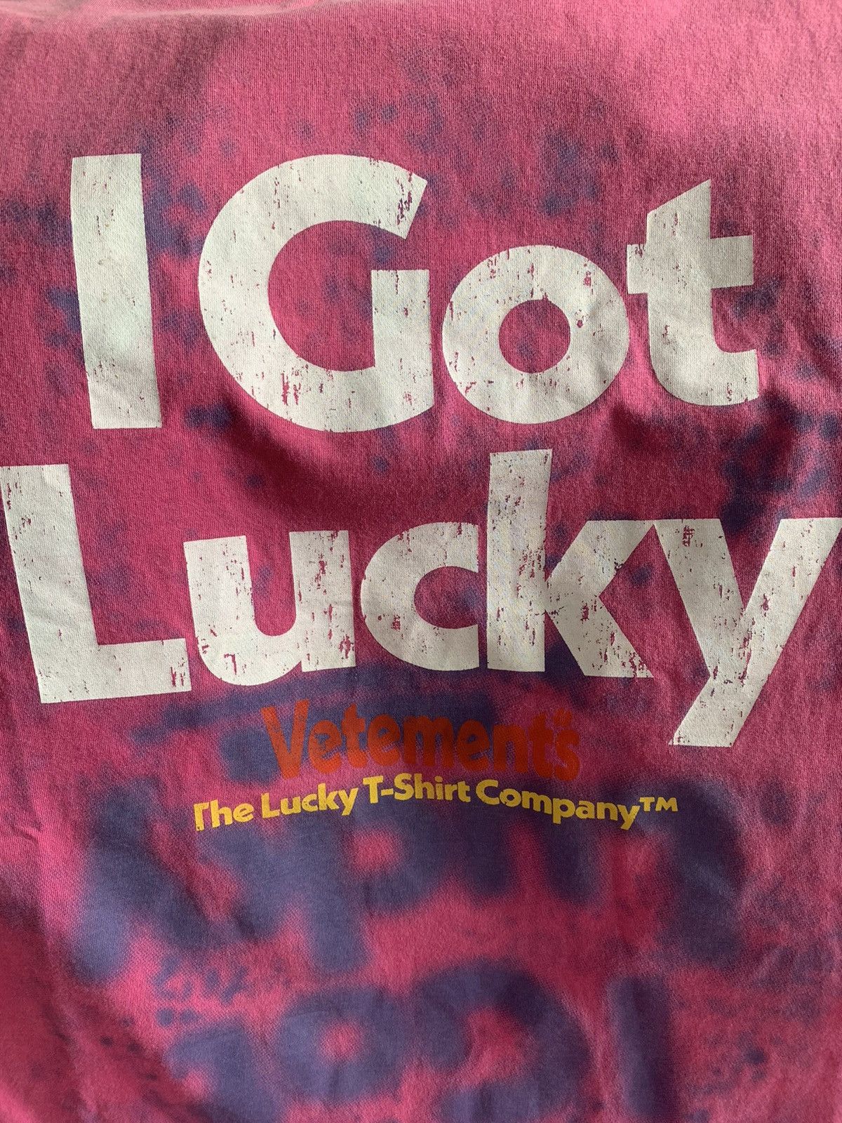 Vetements I Got Lucky T Size US S / EU 44-46 / 1 - 3 Thumbnail