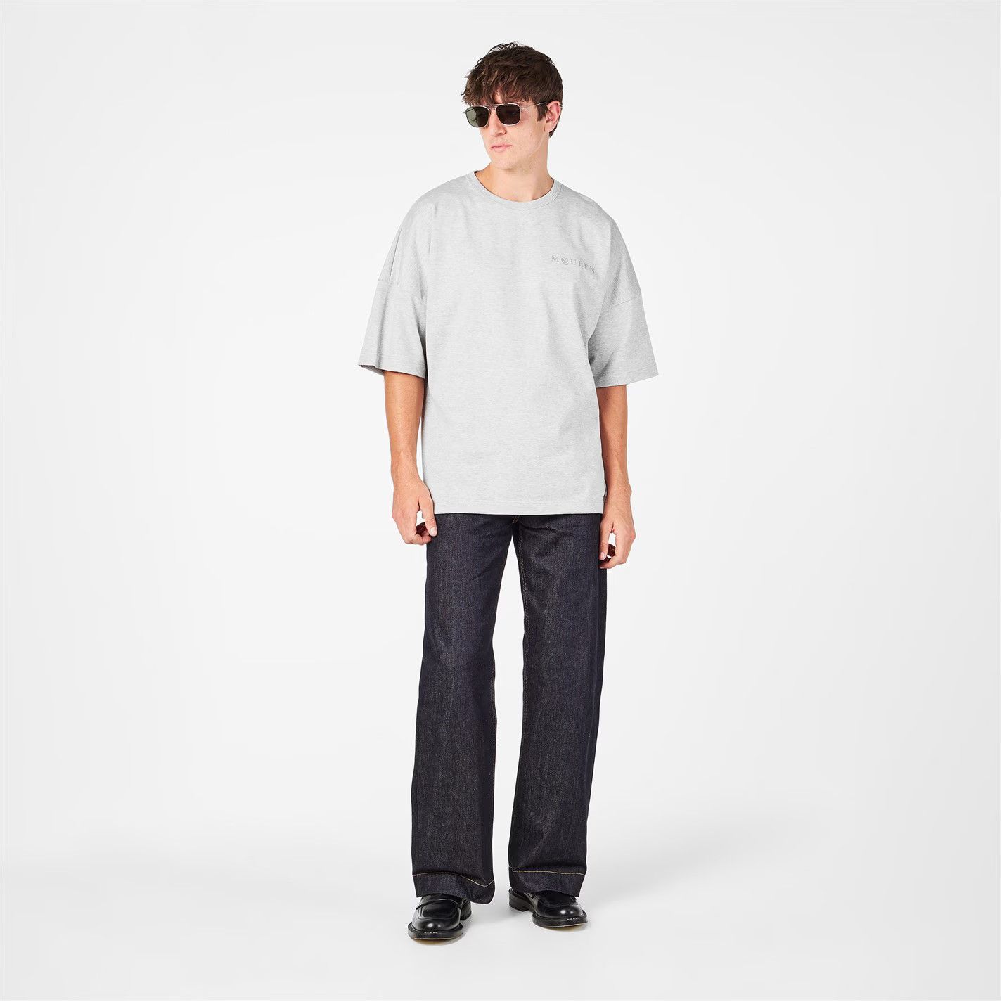 Alexander McQueen o1g2r1mq0326 Cotton Oversized T-Shirt in Grey Size US S / EU 44-46 / 1 - 6 Thumbnail
