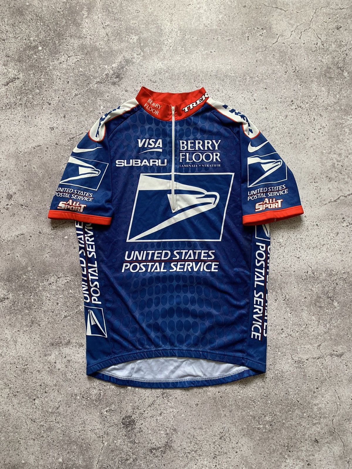 Pre-owned Jersey X Nike Postal Service Us Trek Subaru Cycling Jersey Bike In Blue