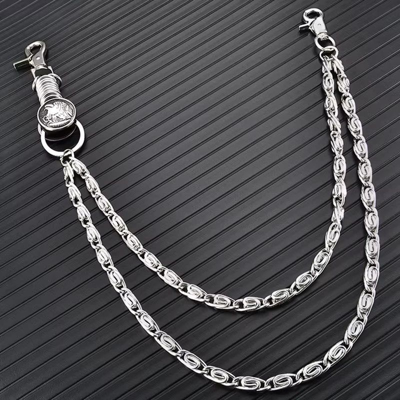 Jewelry Heavy Rock Metal Hip Hop Gothic Pants Chain Size ONE SIZE - 1 Thumbnail