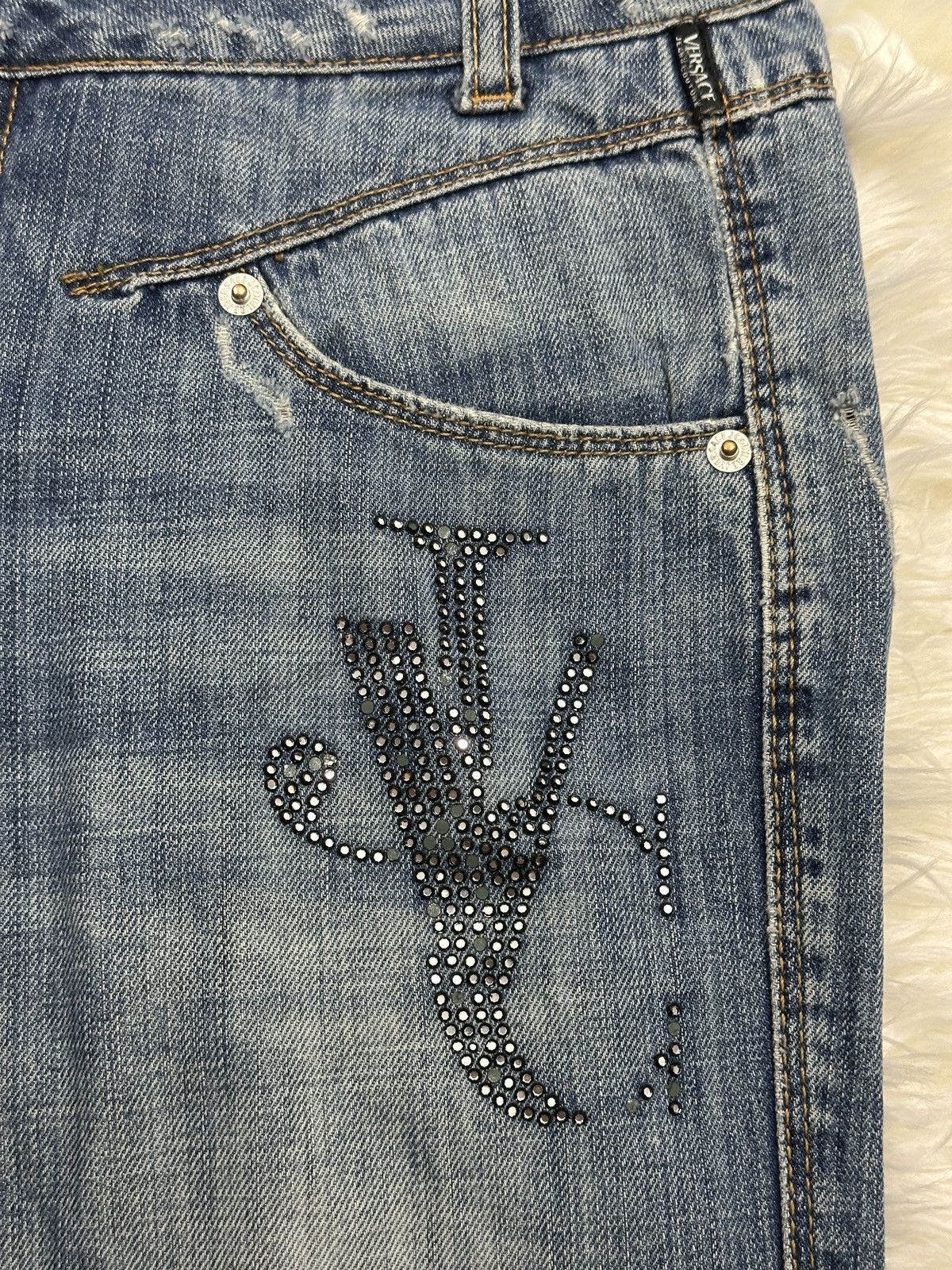 Versace Versace luxury vintage pants jeans Size 25" / US 0 / IT 36 - 8 Thumbnail
