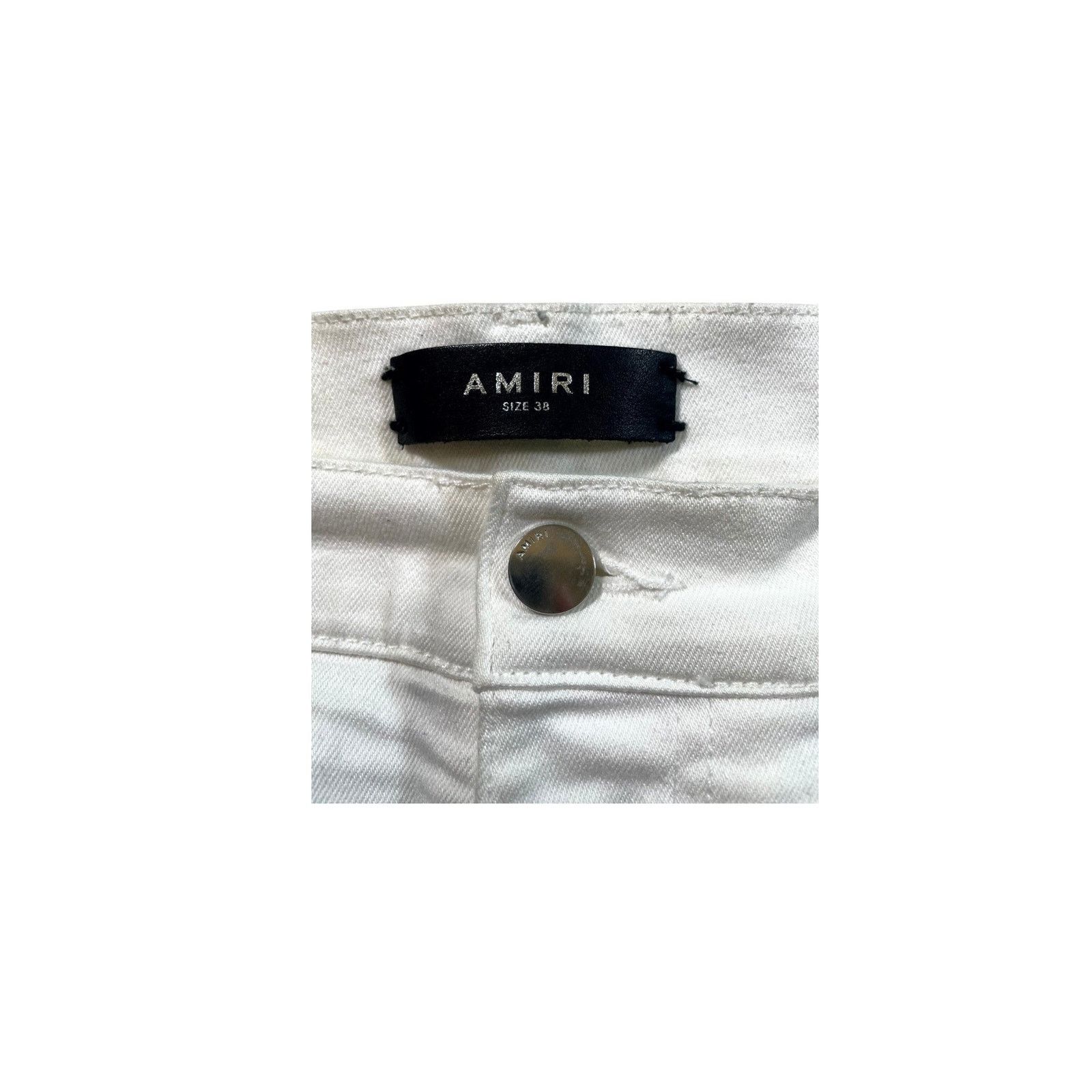 Amiri Amiri "MX1 Patch" White Jeans Size US 38 / EU 54 - 5 Thumbnail