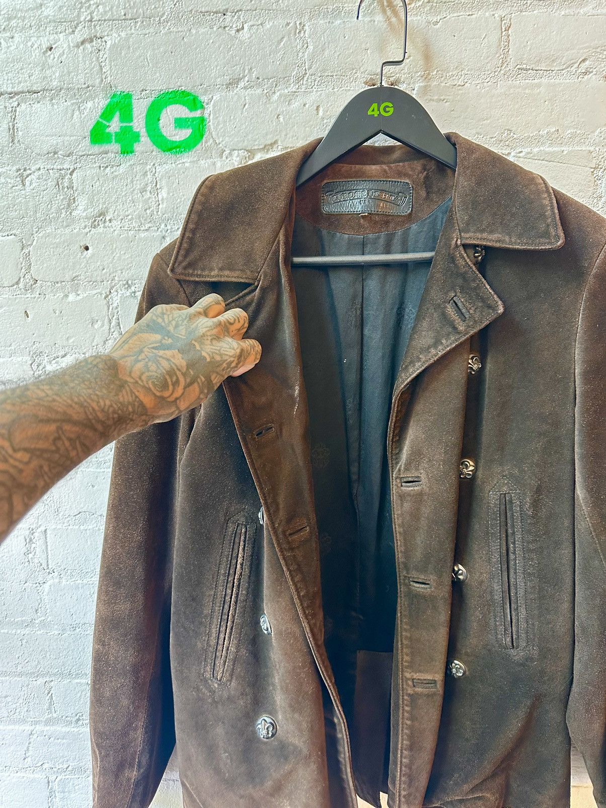 Chrome Hearts CHROME HEARTS BEAUTIFUL SUEDE LEATHER JACKET M / L Size US M / EU 48-50 / 2 - 5 Thumbnail