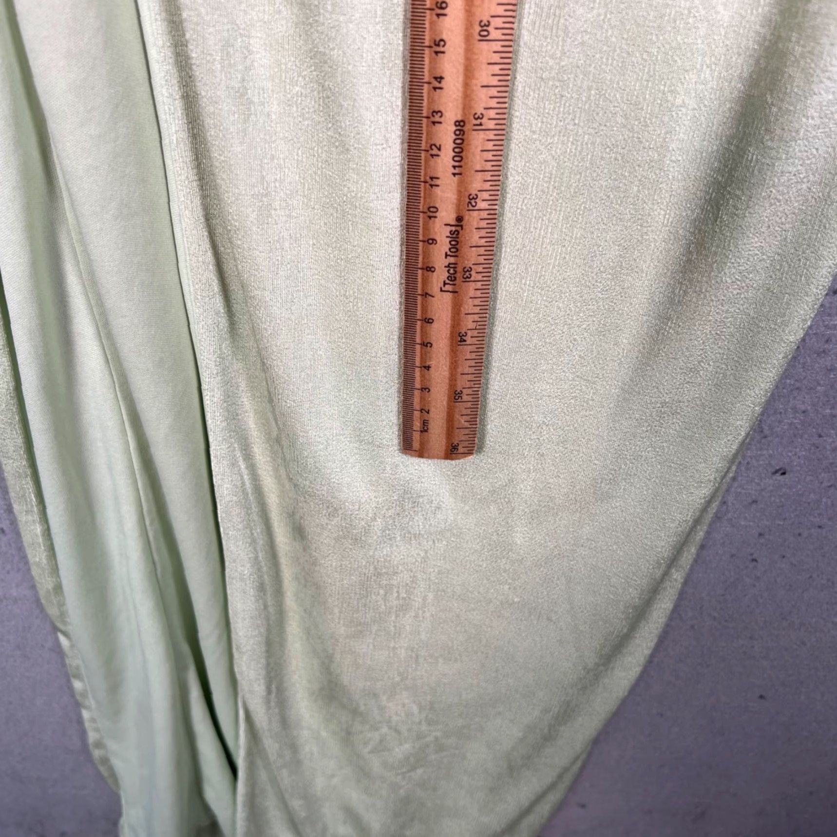 Vintage Katie May Womens XS Light Green Off-Shoulder Ruched Evening Gown Dress Long Formal Wedding Party Cocktail Ruched Gown Womens XS Green Katie May Size XS / US 0-2 / IT 36-38 - 6 Thumbnail