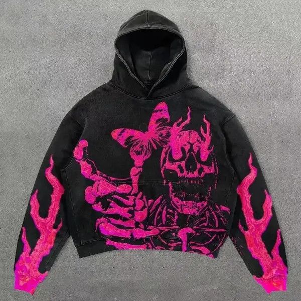VIBE Black Vintage Pynk Y2k Gothic Hoodie Size US XL / EU 56 / 4 - 6 Thumbnail