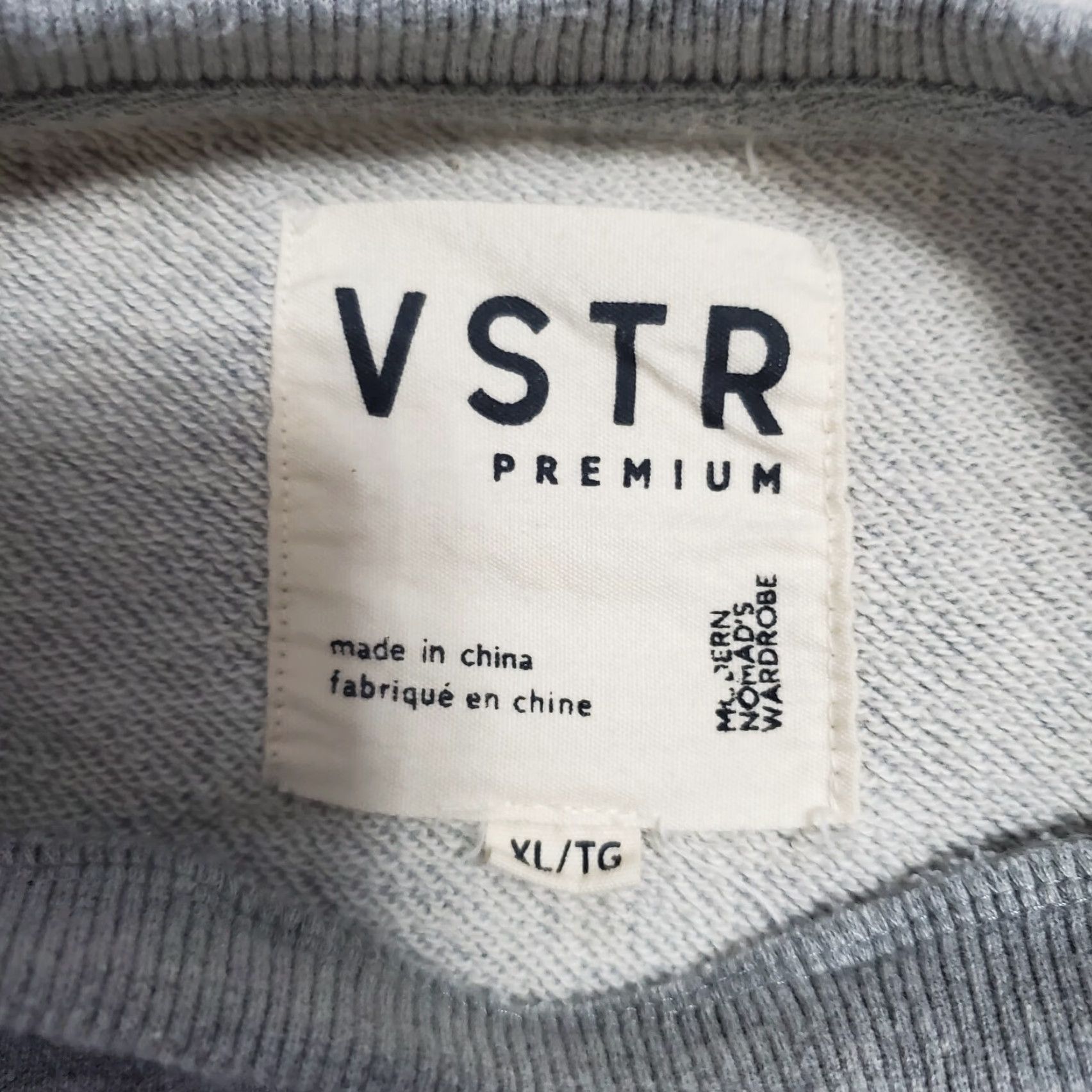 Vintage VSTR Premium Sweatshirt Men XL Gray Green Satin Sleeve Crew Neck Pullover Pocket Sweatshirt Size US XL / EU 56 / 4 - 3 Thumbnail