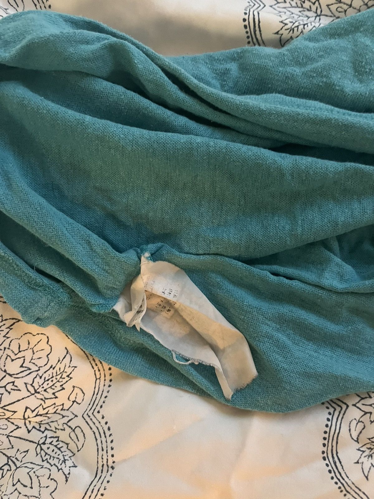Dolce & Gabbana Dolce & Gabbana Teal Buttoned T Shirt Size US L / EU 52-54 / 3 - 5 Thumbnail