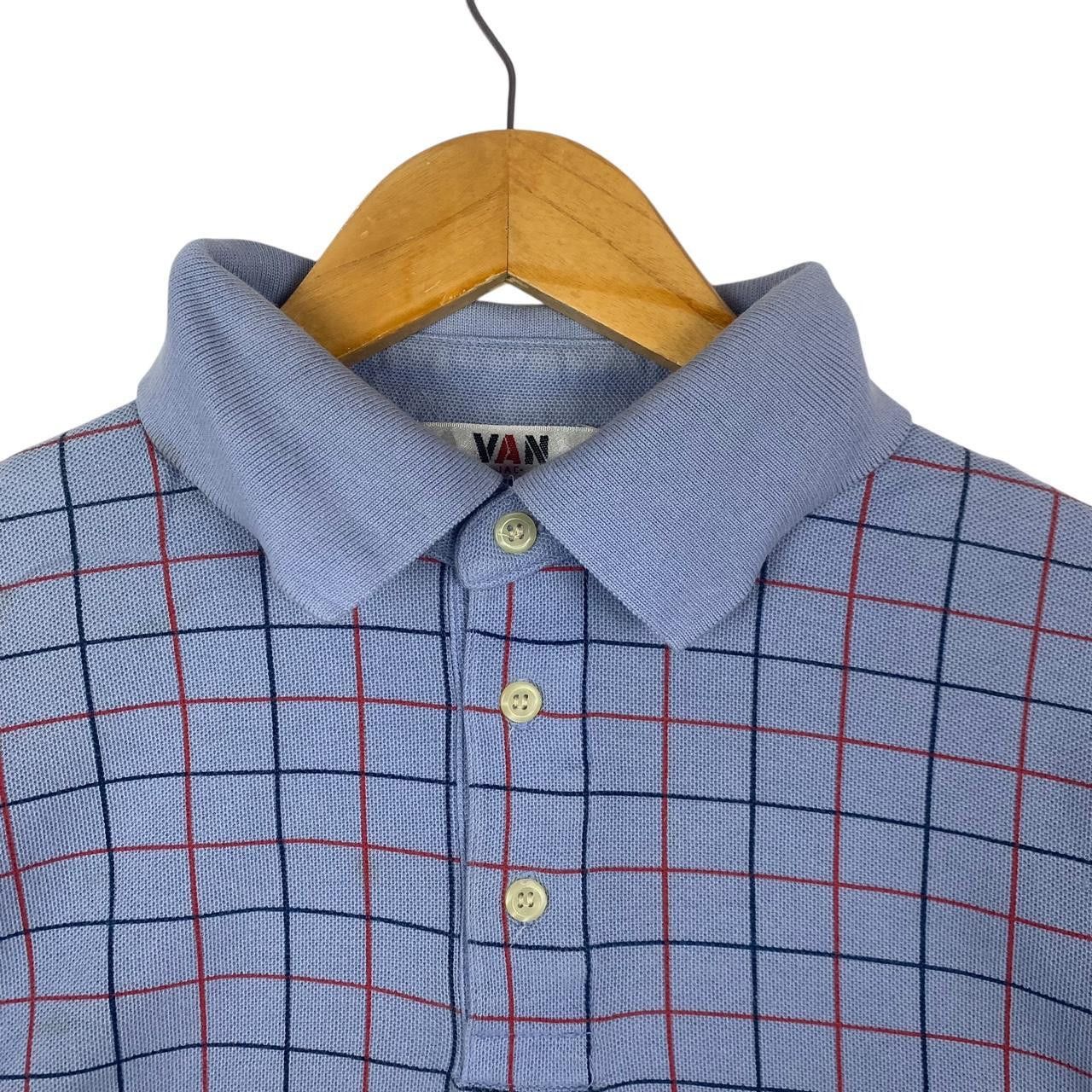 Vintage Vintage VAN JAC JAPAN Plaids Check Tartan Polo Tee Size US M / EU 48-50 / 2 - 5 Thumbnail