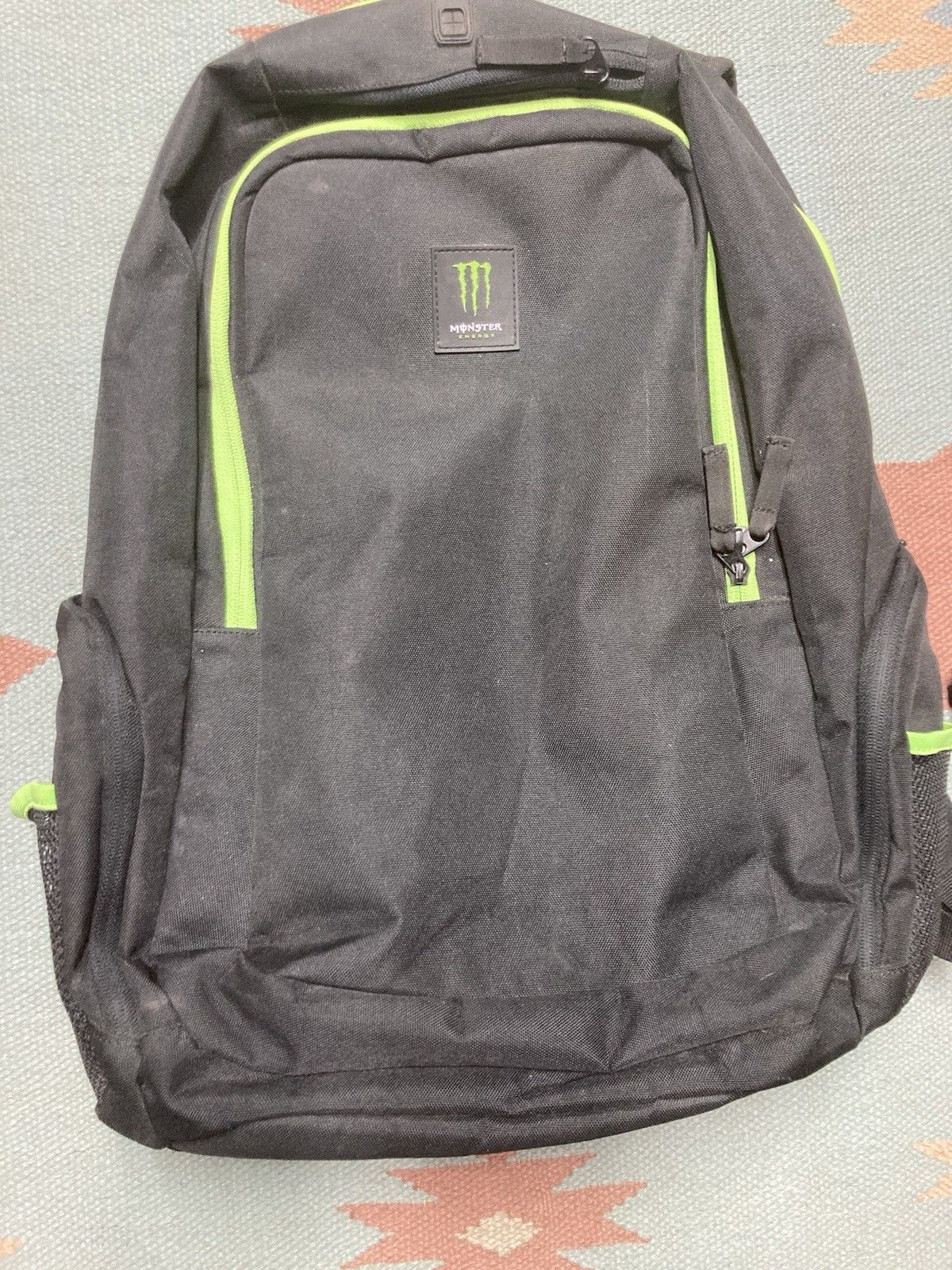 Vintage Monster energy backpack book laptop bag college school Size ONE SIZE - 2 Thumbnail