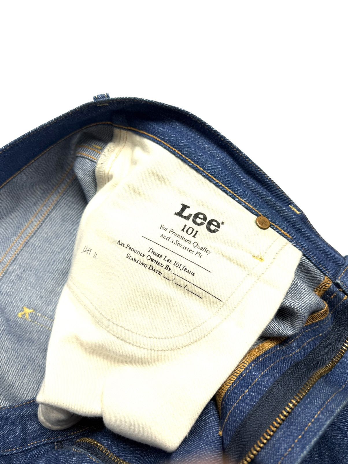 Lee Lee 101 Natural Indigo Jeans Japanese Selvedge Denim Blue L Size US 34 / EU 50 - 17 Thumbnail