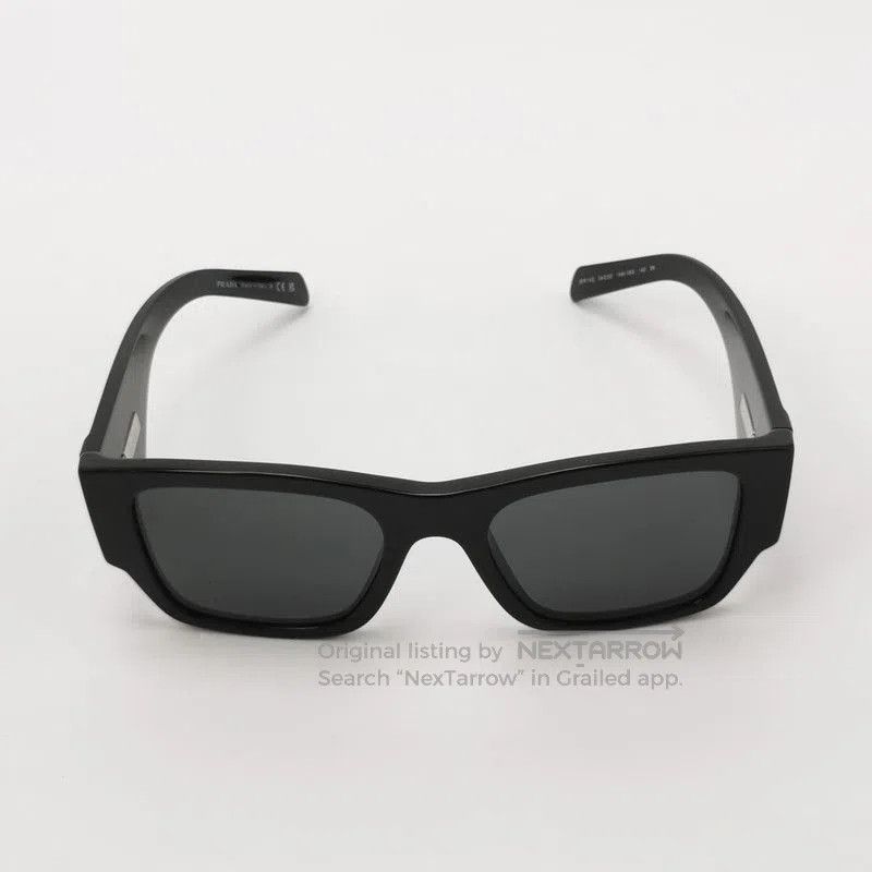 Prada Prada Triangle Logo Frame Sunglasses. Size ONE SIZE - 3 Thumbnail