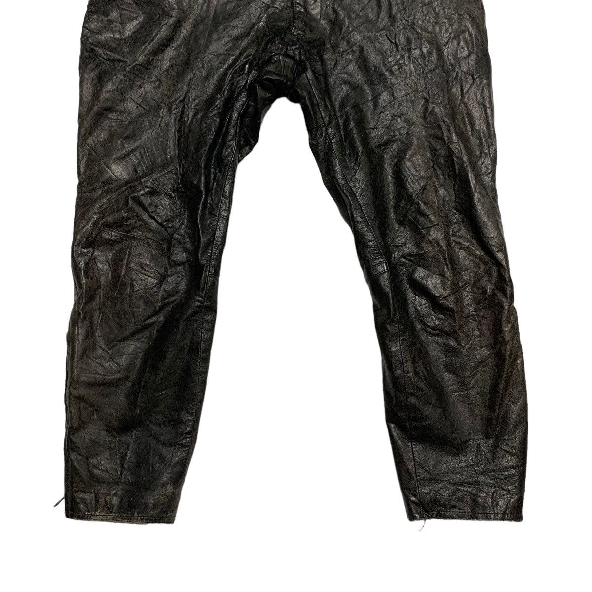 Japanese Brand Komine Motorcycle Rider Leather Pants Size US 33 - 2 Thumbnail