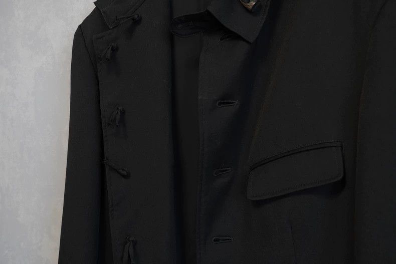Yohji Yamamoto Yohji Yamamoto 20SS Buffalo horn button pleated tail coat-2 Size US M / EU 48-50 / 2 - 4 Thumbnail