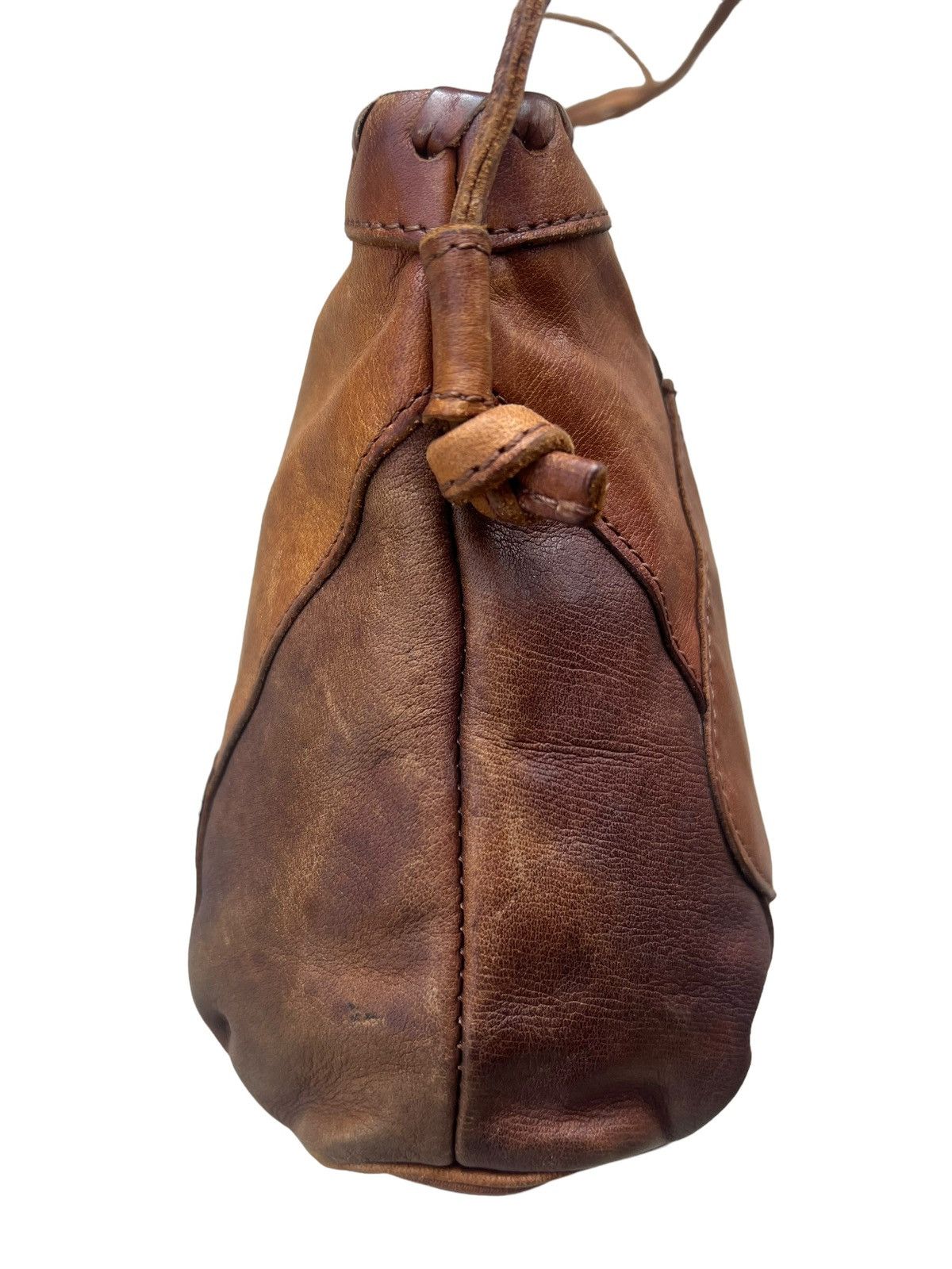 Leather Vintage Ibiza Japan Patina Leather Patchwork Mini Bag Size ONE SIZE - 11 Thumbnail