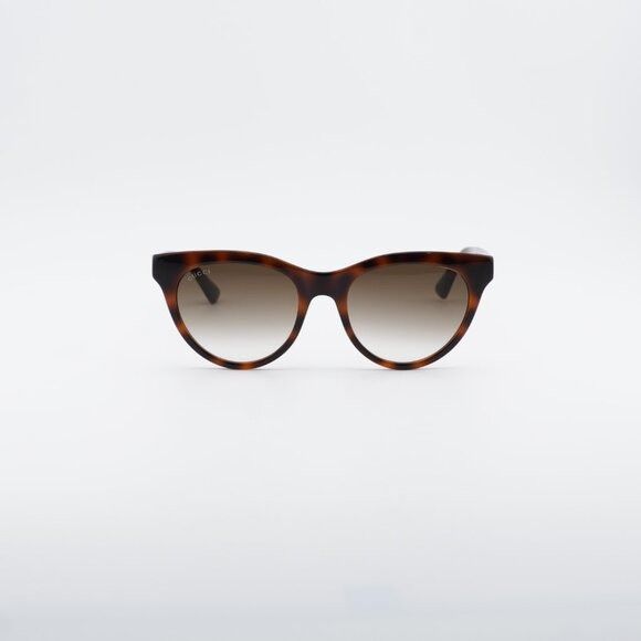 Gucci Gucci GG0763S 002 Sunglasses Havana Cat Eye Frame Size ONE SIZE - 5 Thumbnail