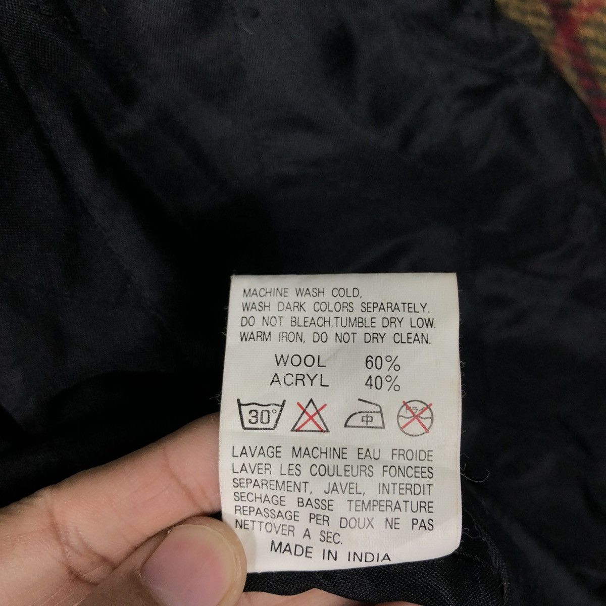 Japanese Brand 🔥VINTAGE WOOL CHORE JACKET PEAKABOO TARTAN ISSEY MIYAKE Size US L / EU 52-54 / 3 - 23 Thumbnail