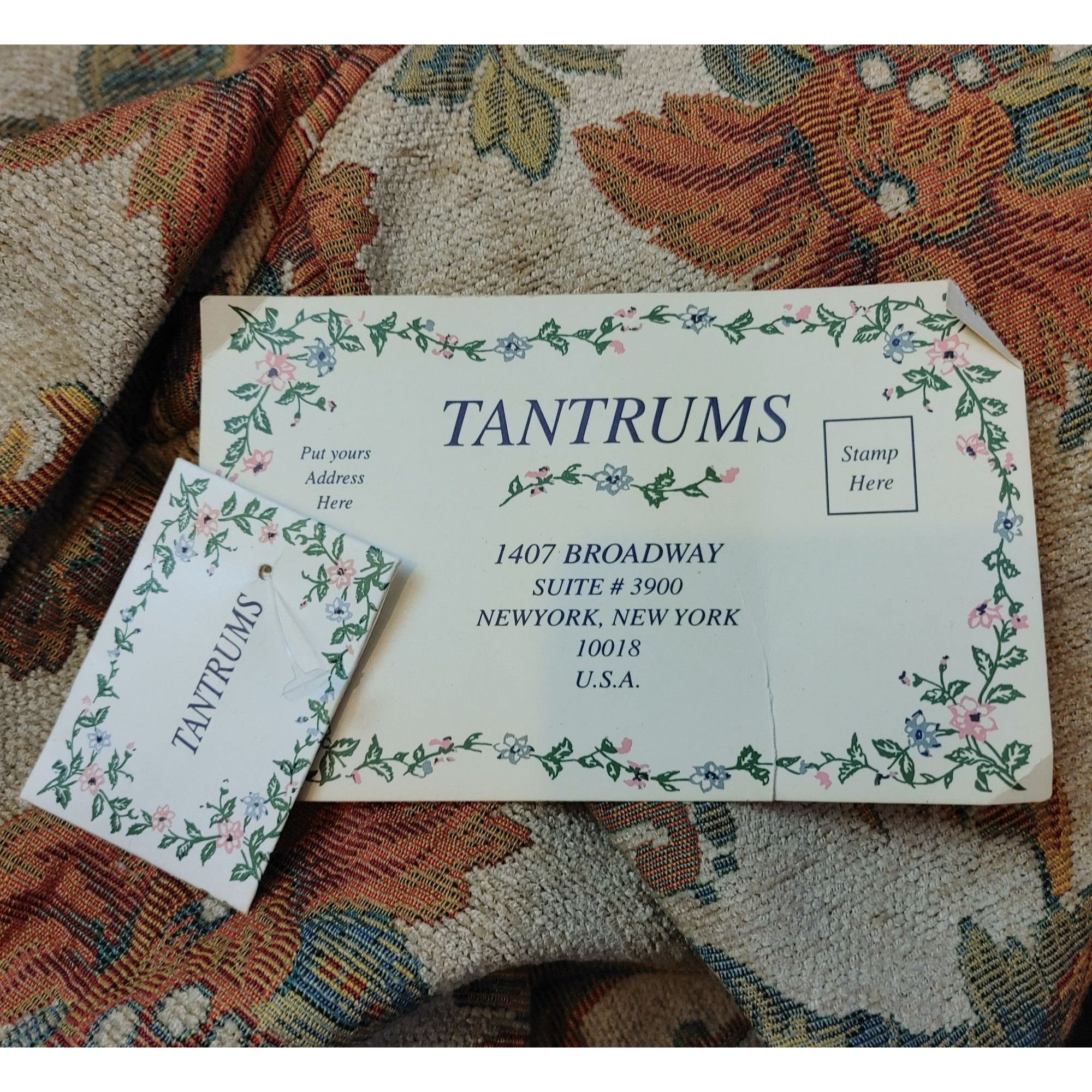 Vintage NWT Vintage TANTRUMS Womens L Floral Fall Tapestry Contrast Size L / US 10 / IT 46 - 4 Thumbnail