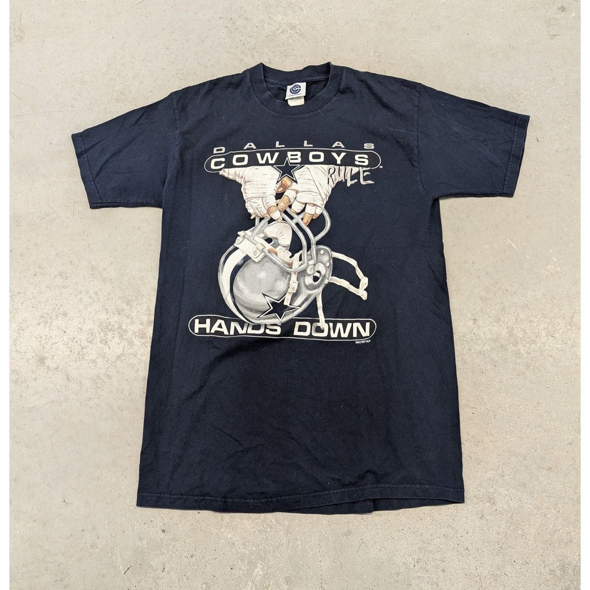 NFL × Vintage Vintage Dallas Cowboys Hands Down NFL t-shirt Size US L / EU 52-54 / 3 - 1 Thumbnail