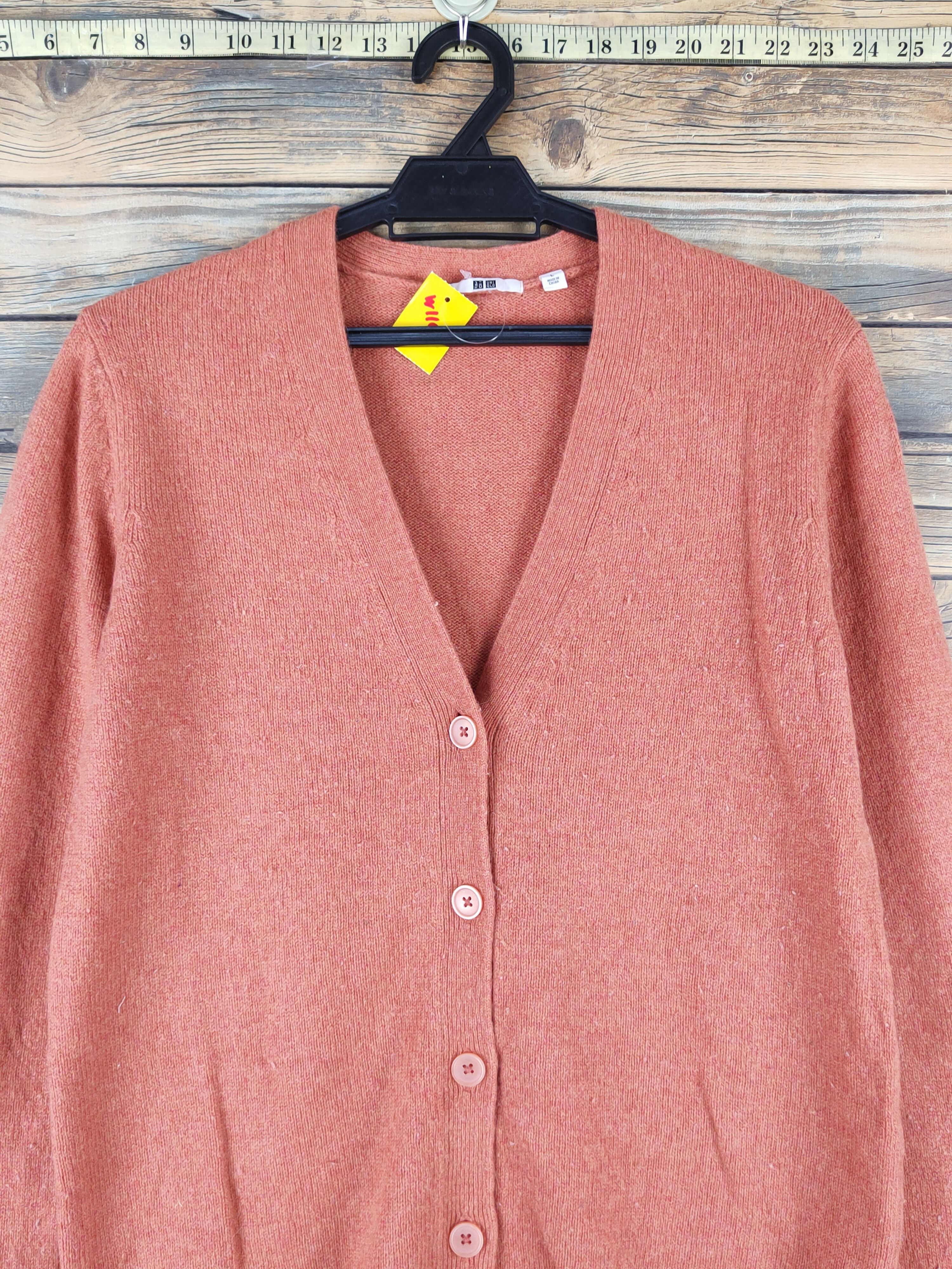 Homespun Knitwear × Japanese Brand Uniqlo japan Orange Knitwear Cardigan #W1195 Size US M / EU 48-50 / 2 - 2 Thumbnail