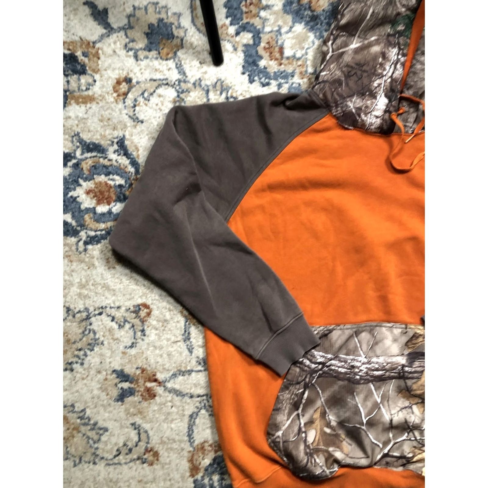 Under Armour Under Armour Hoodie Mens XL Orange Camouflage Fleece Kangaroo Pocket Logo Pullover Crew Neck Hooded Size US XL / EU 56 / 4 - 4 Thumbnail