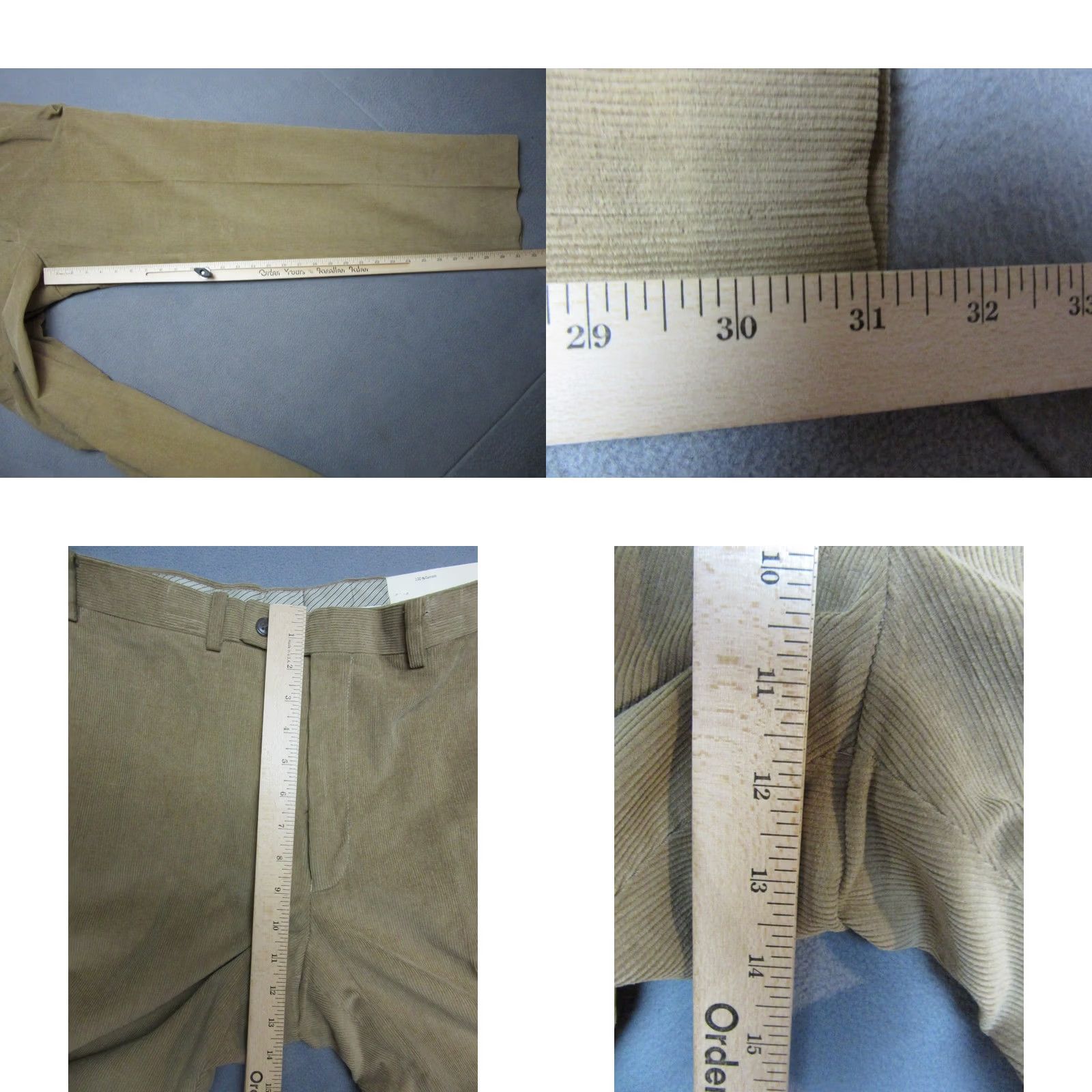 Ralph Lauren Lauren Ralph Lauren Men Dress Pants 36X32 Tan Corduroy Business Oxford High Rise Size US 36 / EU 52 - 8 Thumbnail