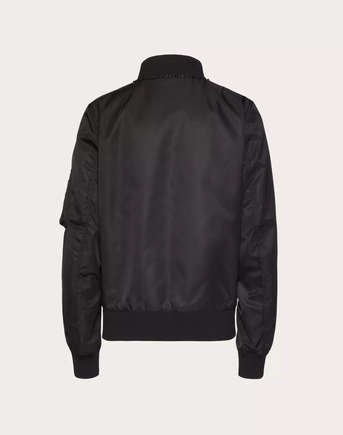 Valentino oc11z0725 Nylon Bomber Jacket in Black Size US M / EU 48-50 / 2 - 2 Thumbnail