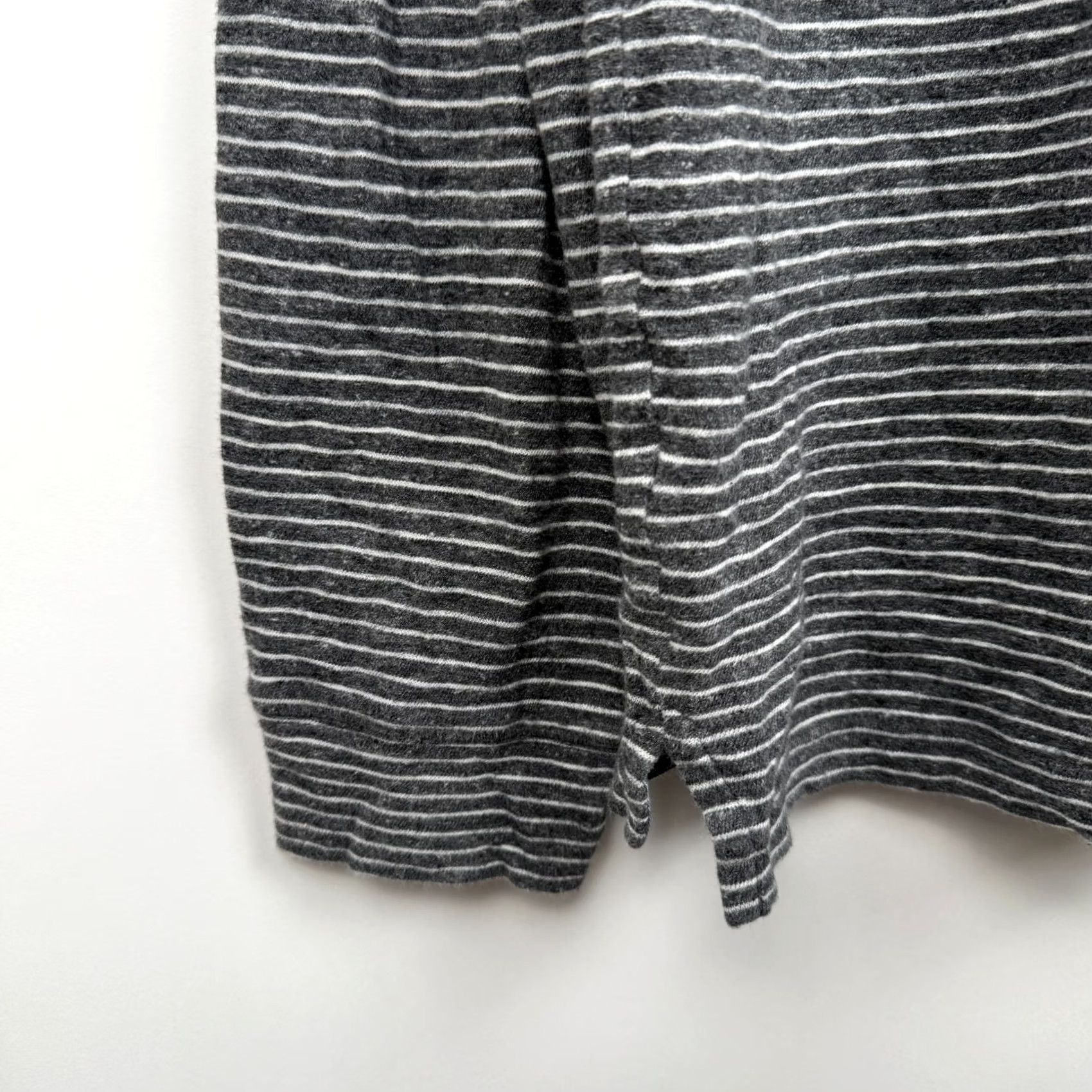 Faherty Faherty Shirt Polo Long Sleeve Striped Gray Organic Cotton Mens Medium Size US M / EU 48-50 / 2 - 5 Thumbnail