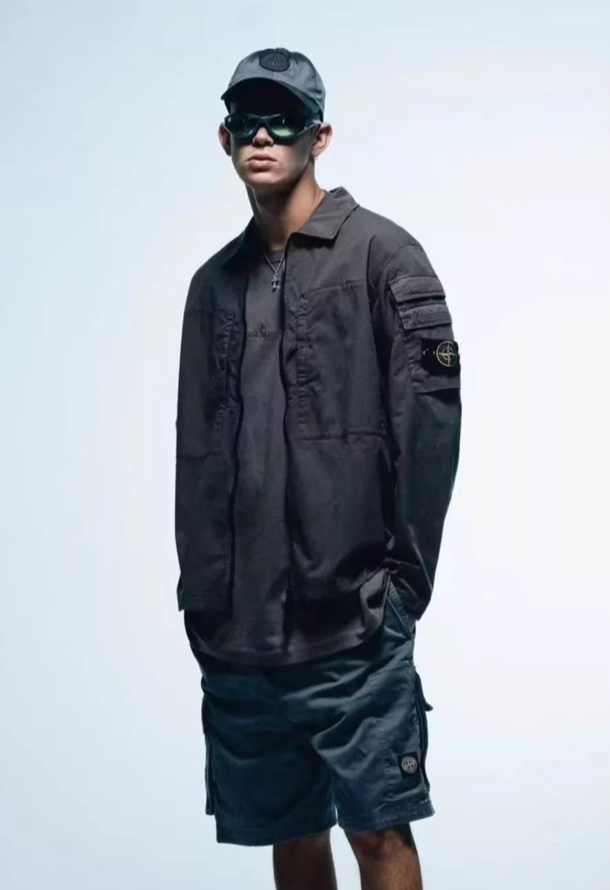 Stone Island Stone Island 23fw Double Pocket Black XXXL Overshirt Size US XXL / EU 58 / 5 - 1 Thumbnail