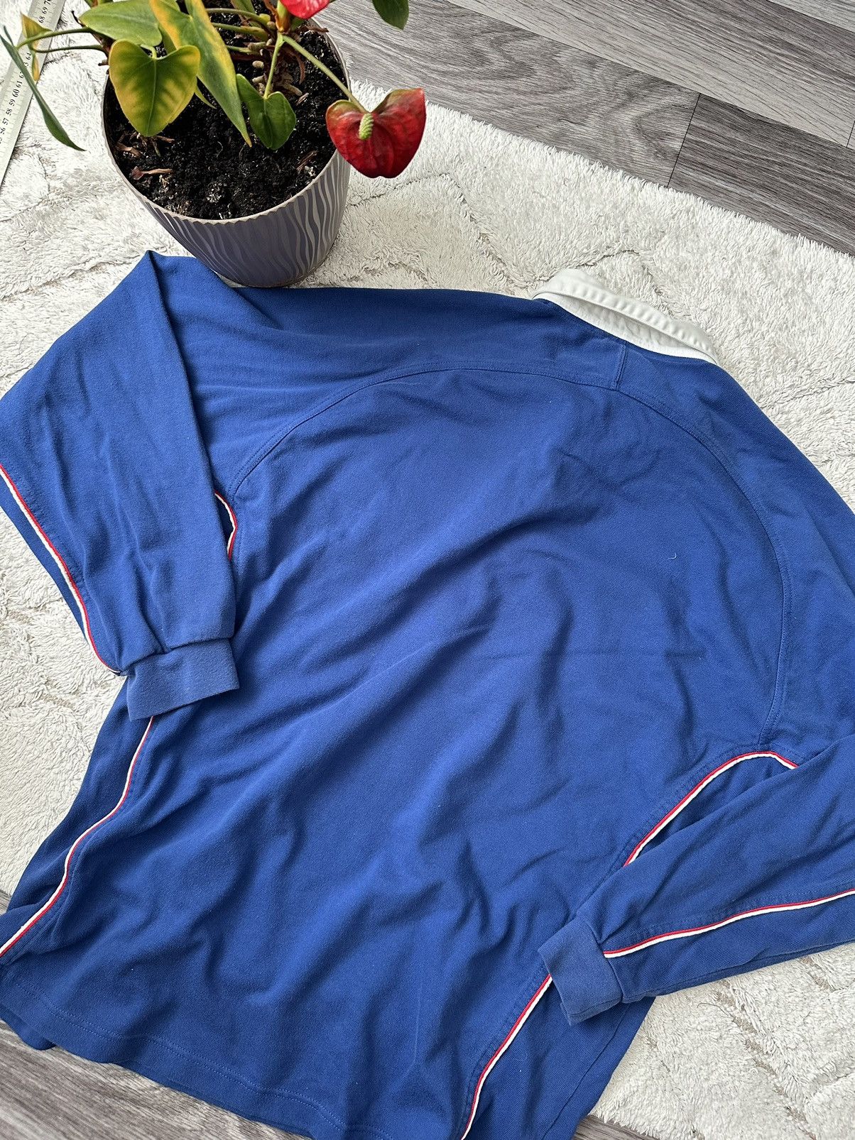 Nike Nike Vintage 90s France Rugby Union Blue Longsleeve Jersey Size US XL / EU 56 / 4 - 5 Thumbnail