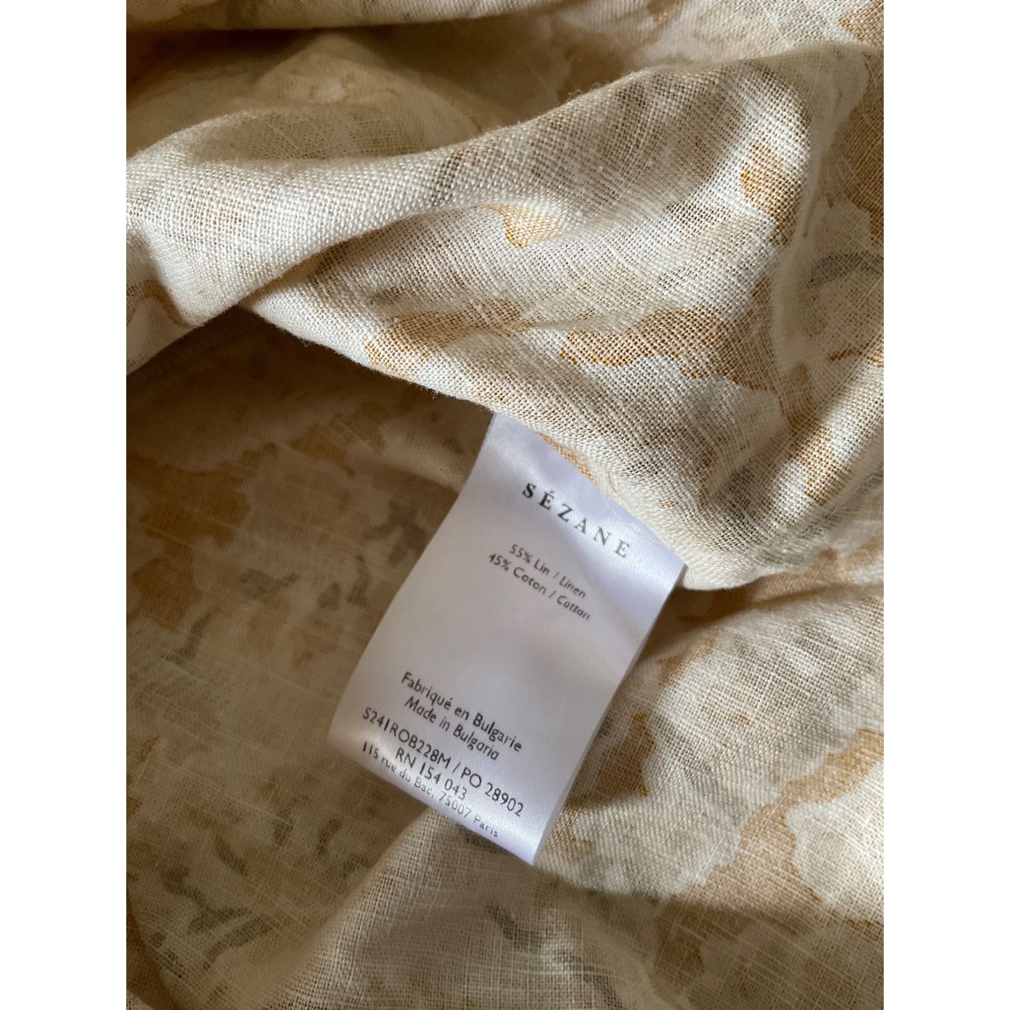 Sezane NWT Sezane caprice dress alcazar yellow floral linen sz40 bu Size M / US 6-8 / IT 42-44 - 5 Thumbnail