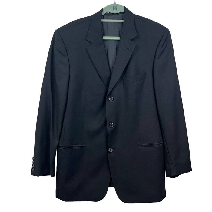 Hugo Boss BOSS Hugo Boss Wool Suit Jacket Blazer Men 3 Button Ventless ...