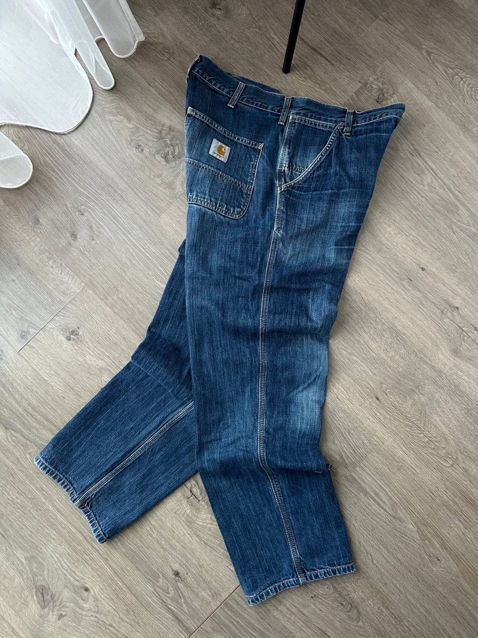 Carhartt × Carhartt Wip × Vintage Vintage Carhartt Simple Denim Distressed Faded Pants Size US 34 / EU 50 - 15 Thumbnail