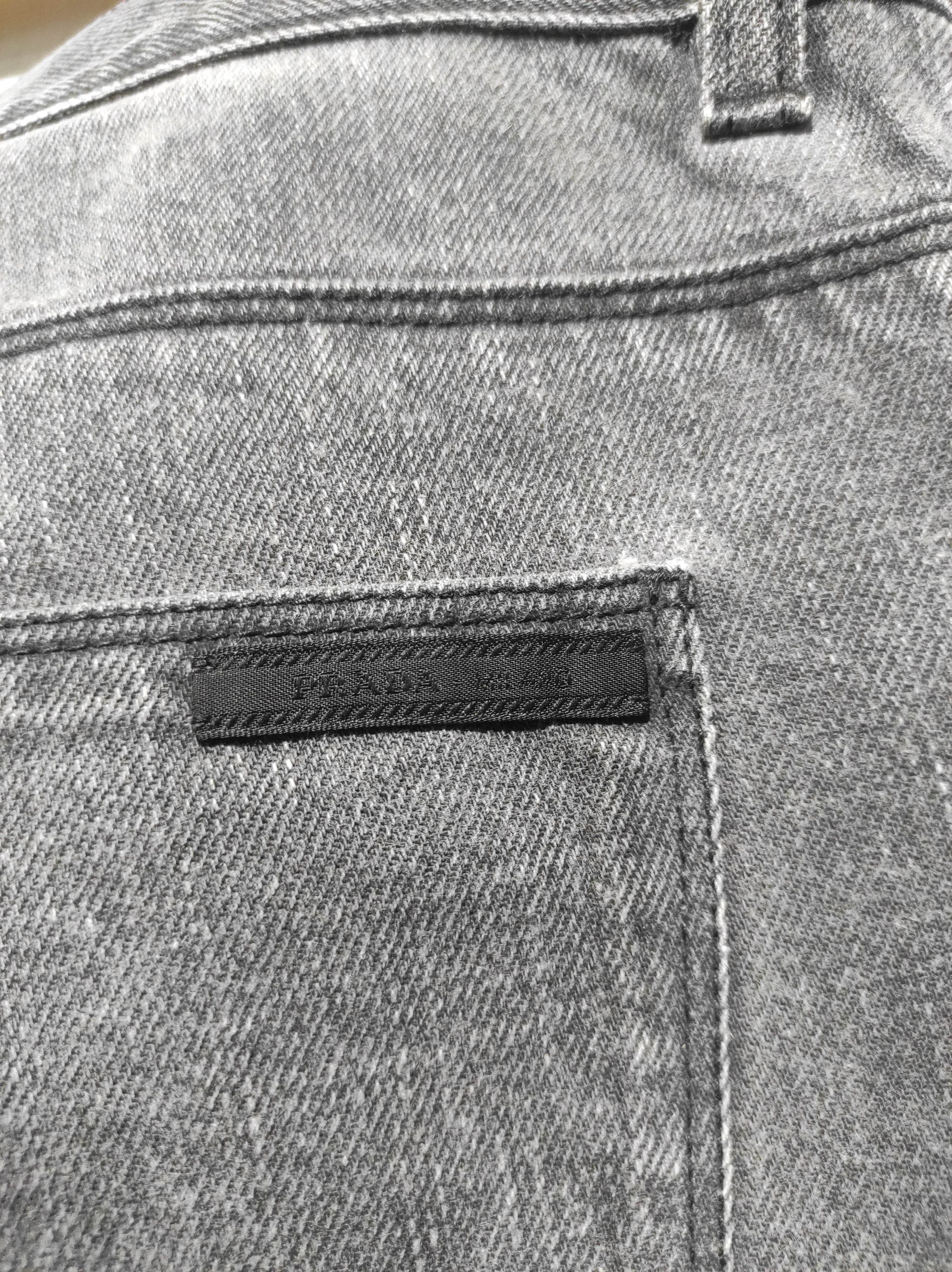 Prada Prada Logo Black Denim Tapered Fit Jeans size 30 Size US 30 / EU 46 - 12 Thumbnail