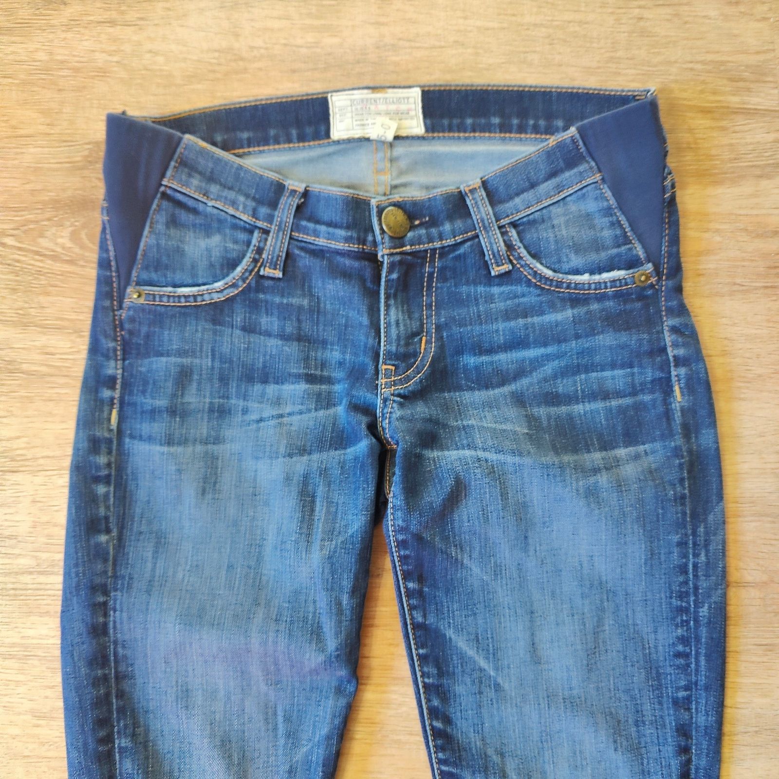 Other Hatch x Current Elliott Maternity Stiletto Jeans Womens 25 Size 25" / US 0 / IT 36 - 2 Thumbnail