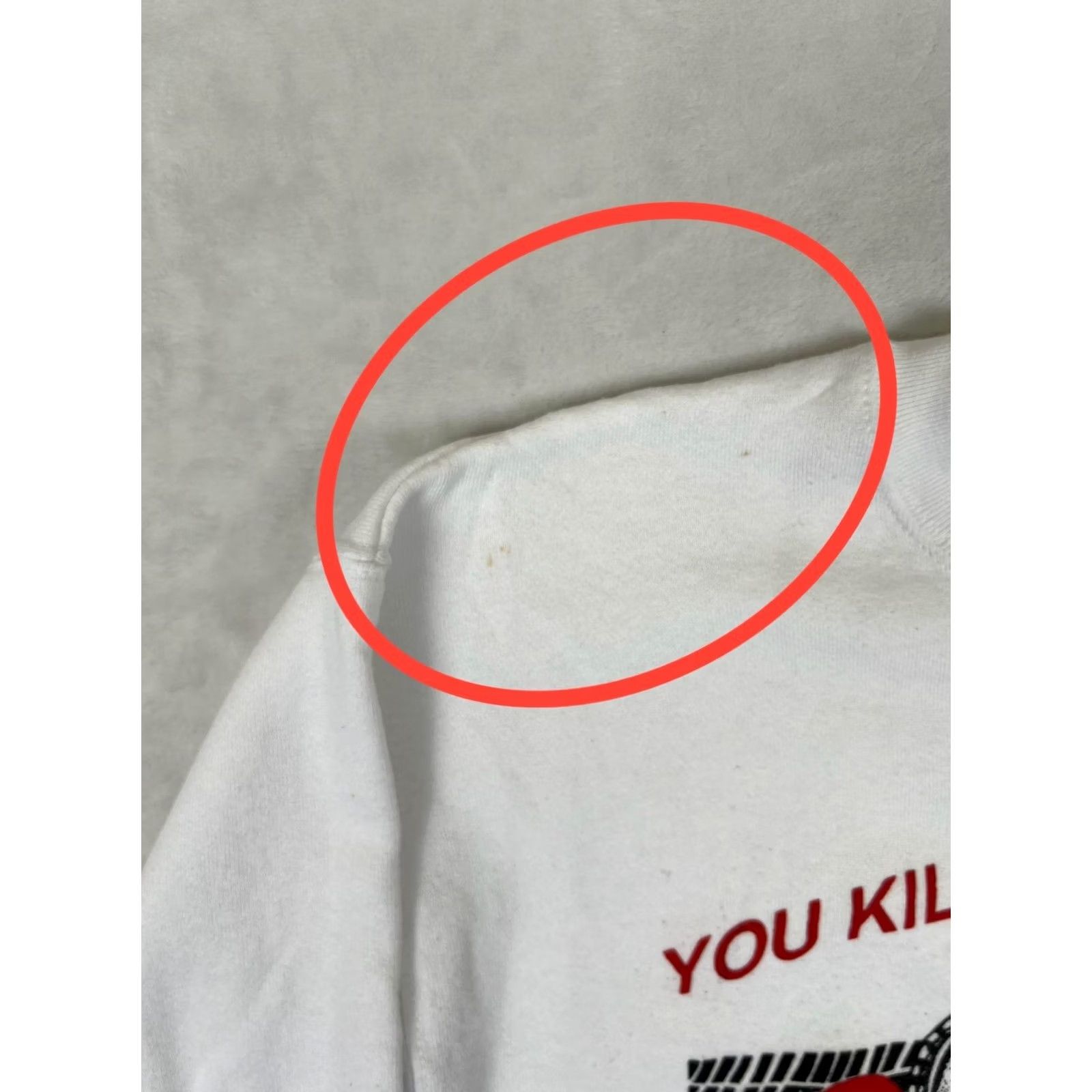 Fruit Of The Loom VINTAGE Fruit of the Loom Road Kill Cafe Sweatshirt Mens M White Graphic 90s Made in USA Size US M / EU 48-50 / 2 - 5 Thumbnail