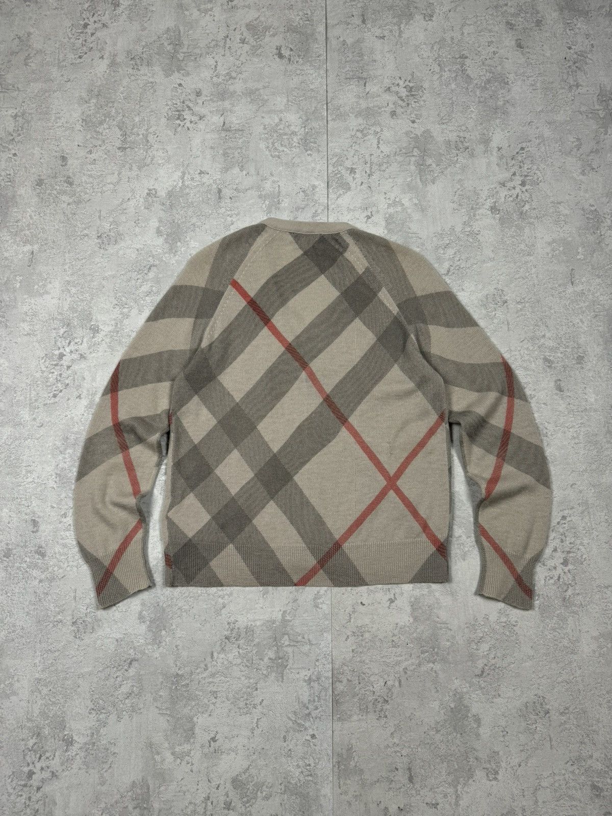 Burberry Women's Burberry Nova Check Wool Zip Cardigan Size L Size L / US 10 / IT 46 - 6 Thumbnail