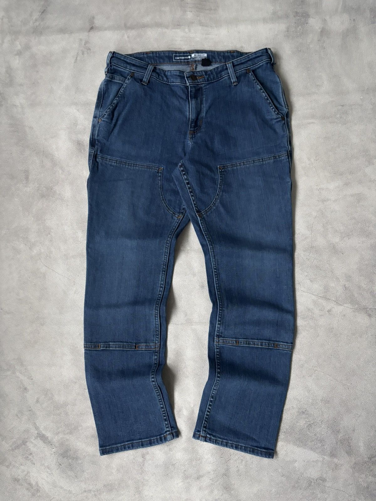 Carhartt carhartt double knee jeans size 33 relaxed fit Size US 33 - 4 Thumbnail