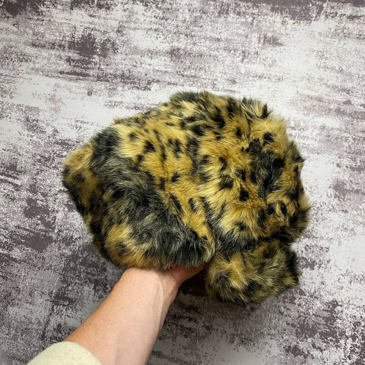 Japanese Brand Ushanka Trapper Hat Furry Mohair Fuzzy Fur Hat Y2K Leopard Size ONE SIZE - 3 Thumbnail
