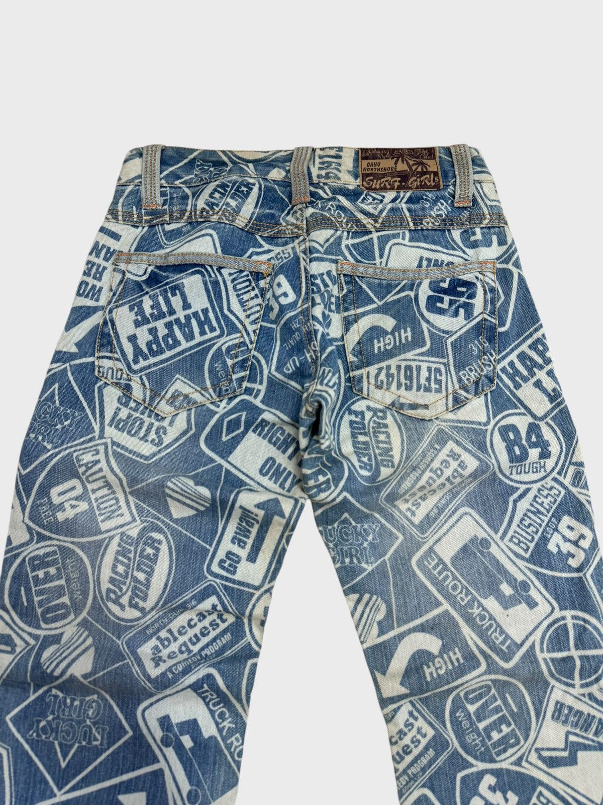 If Six Was Nine Acid Wash Faded SURF GIRLS Hysteric Glamour Denim Size US 28 / EU 44 - 12 Thumbnail