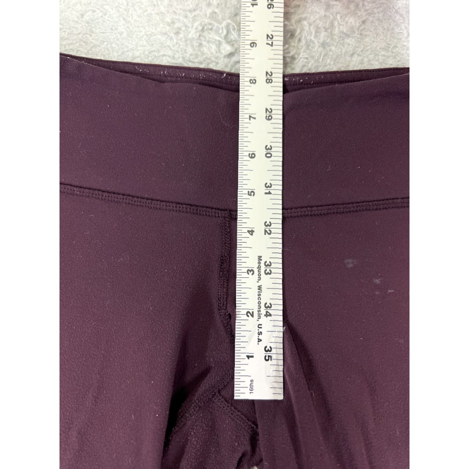 Lululemon Lululemon Leggings Womens 4 Purple Wunder Under Crop 21" Inseam Yoga Read Pockets Zip Pocket Cropped Alignment Align Pair? (Note: This seems off) Size 27" / US 4 / IT 40 - 7 Thumbnail