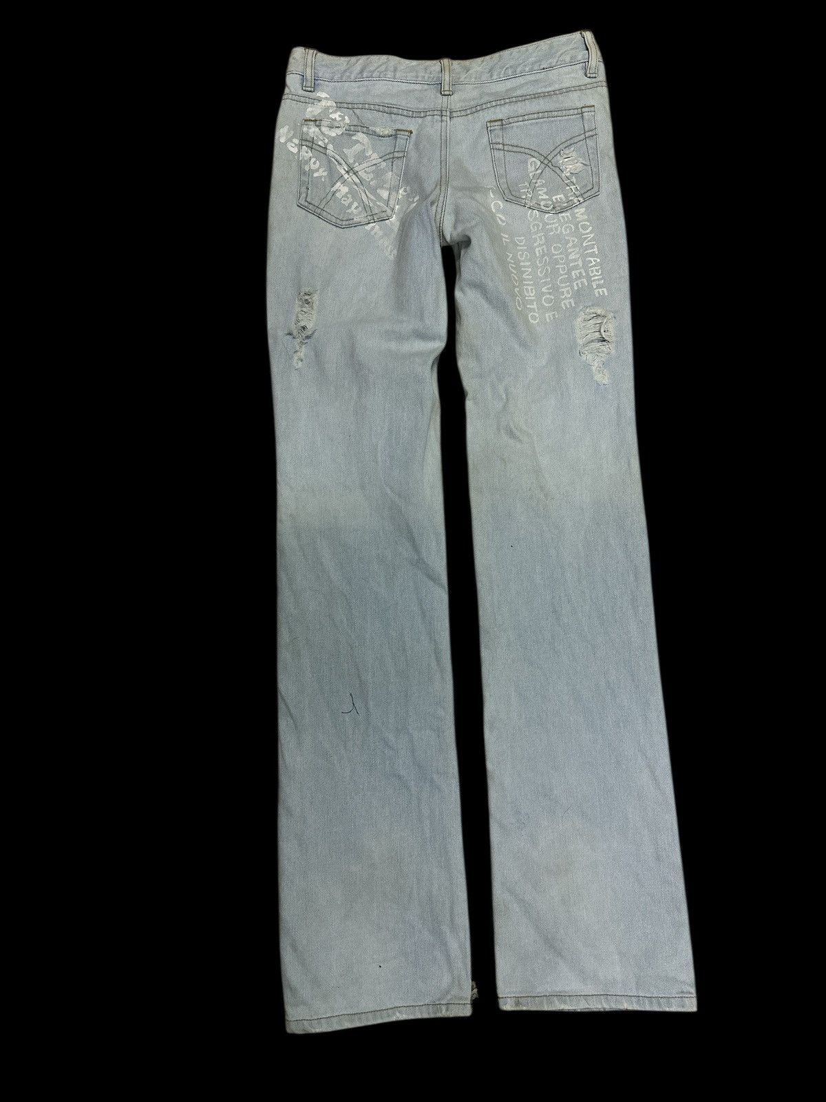 Hysteric Glamour Distress Denim Hucom Hysteric Glamour Style Letter💥 Size US 30 / EU 46 - 2 Thumbnail