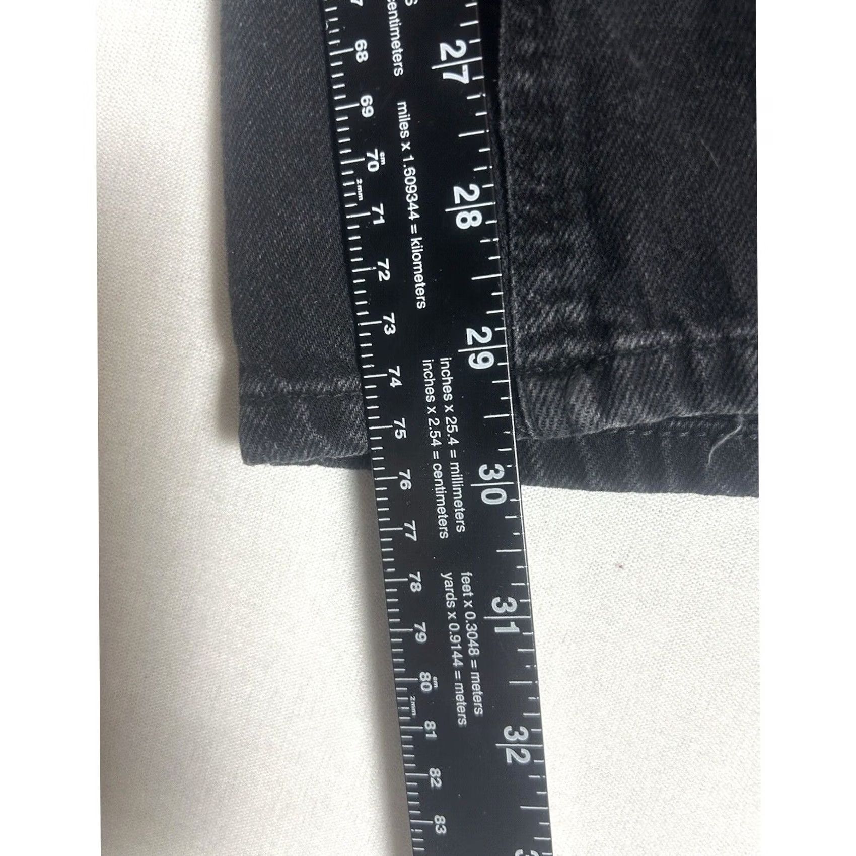 Vintage Aéropostale Jeans Baggy 90s Womens Size 4 REG Button Fly Black High Rise Y2K Distressed 5-Pocket Denim Shirt? Size 27" / US 4 / IT 40 - 7 Thumbnail