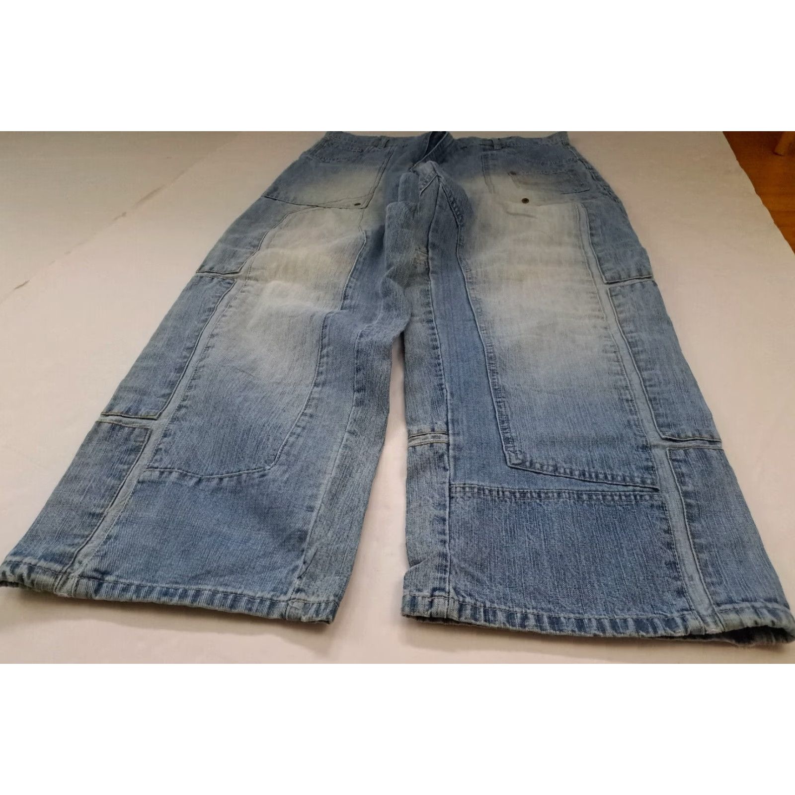 Pelle Pelle VINTAGE Pelle Pelle Mens Pants Blue 40-34 Cargo Inseam 34 Size US 40 / EU 56 - 2 Thumbnail