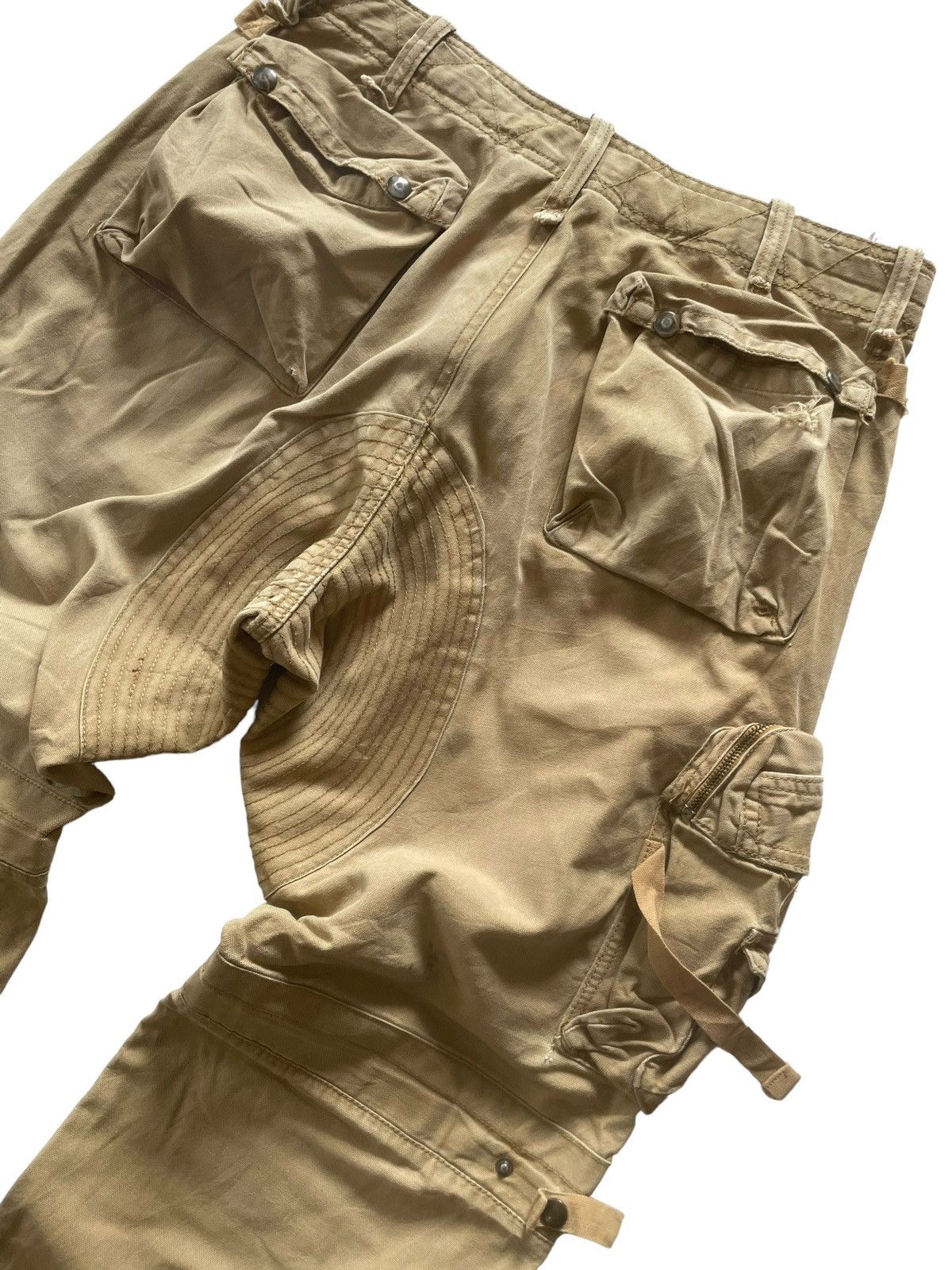 Japanese Brand × Junya Watanabe Junyawatanabe Dolce Gabanna Style Distressed Baggy Cargos Size US 32 / EU 48 - 12 Thumbnail