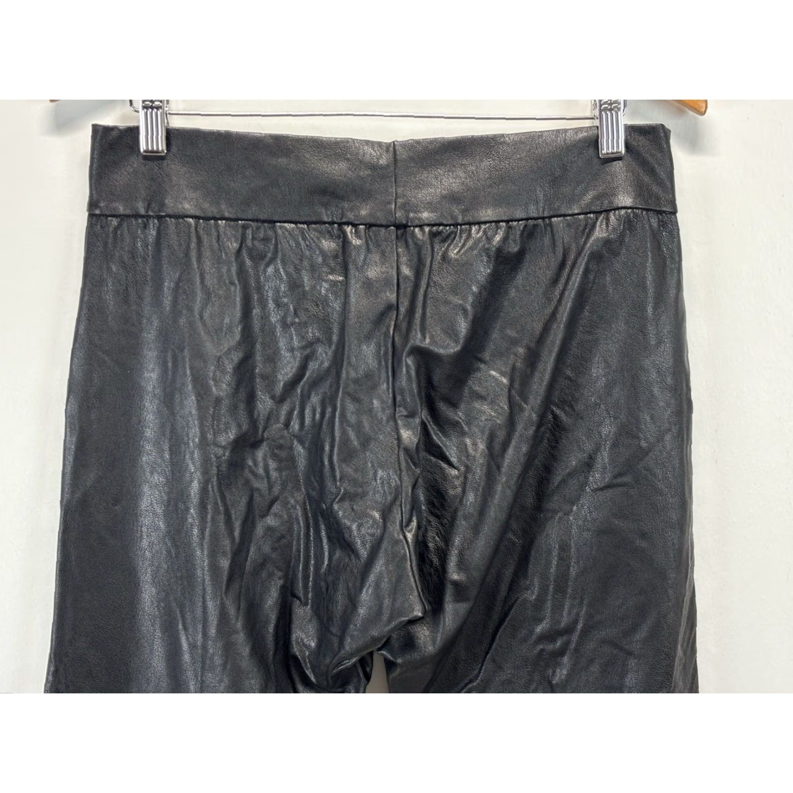 Commando Commando Women's Pants Joggers Faux Leather Size L Black Size 36" / US 14 / IT 50 - 4 Thumbnail
