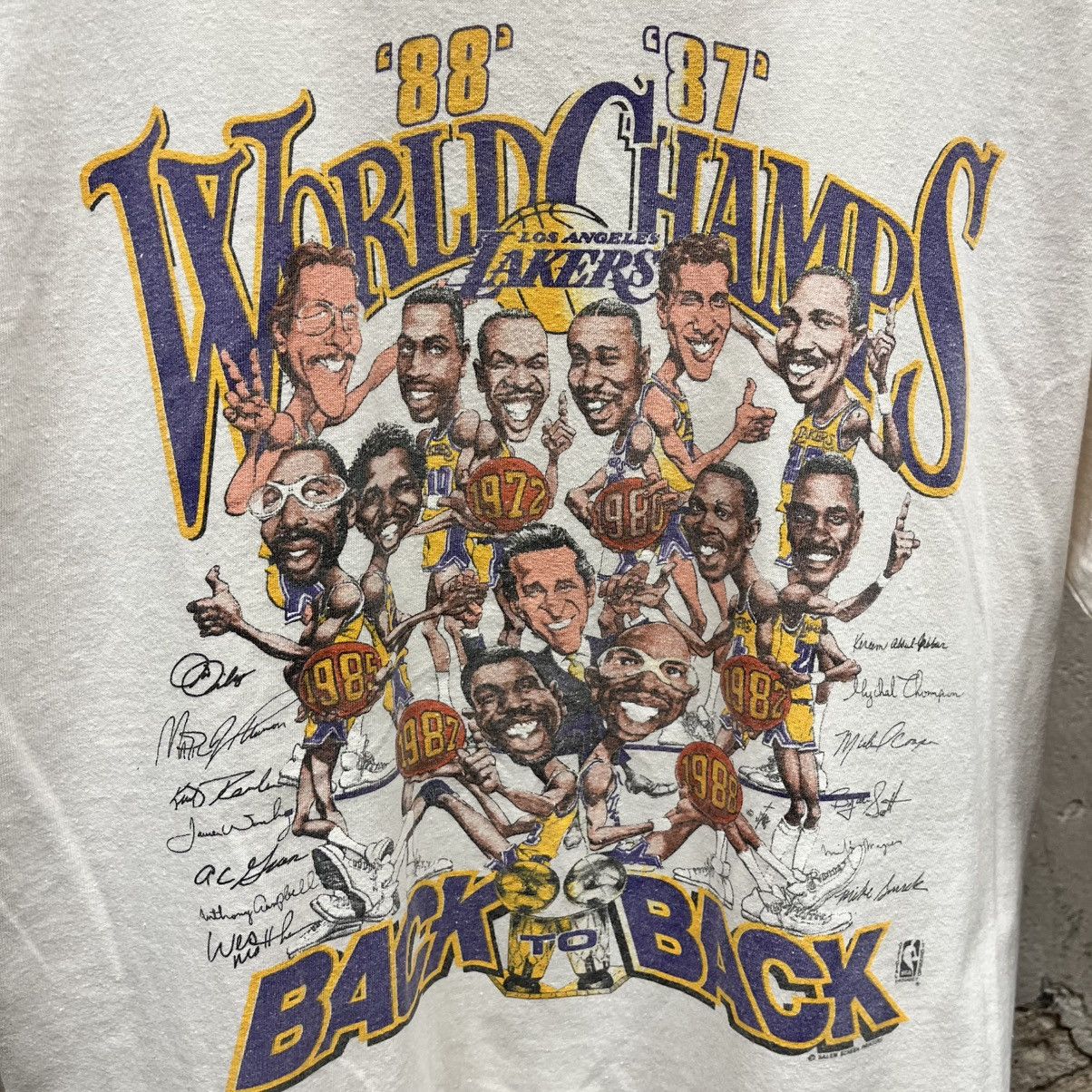 Salem Sportswear Salem Sportswear 1987-88 Los Angeles LA Lakers Back to Back Size US L / EU 52-54 / 3 - 2 Thumbnail