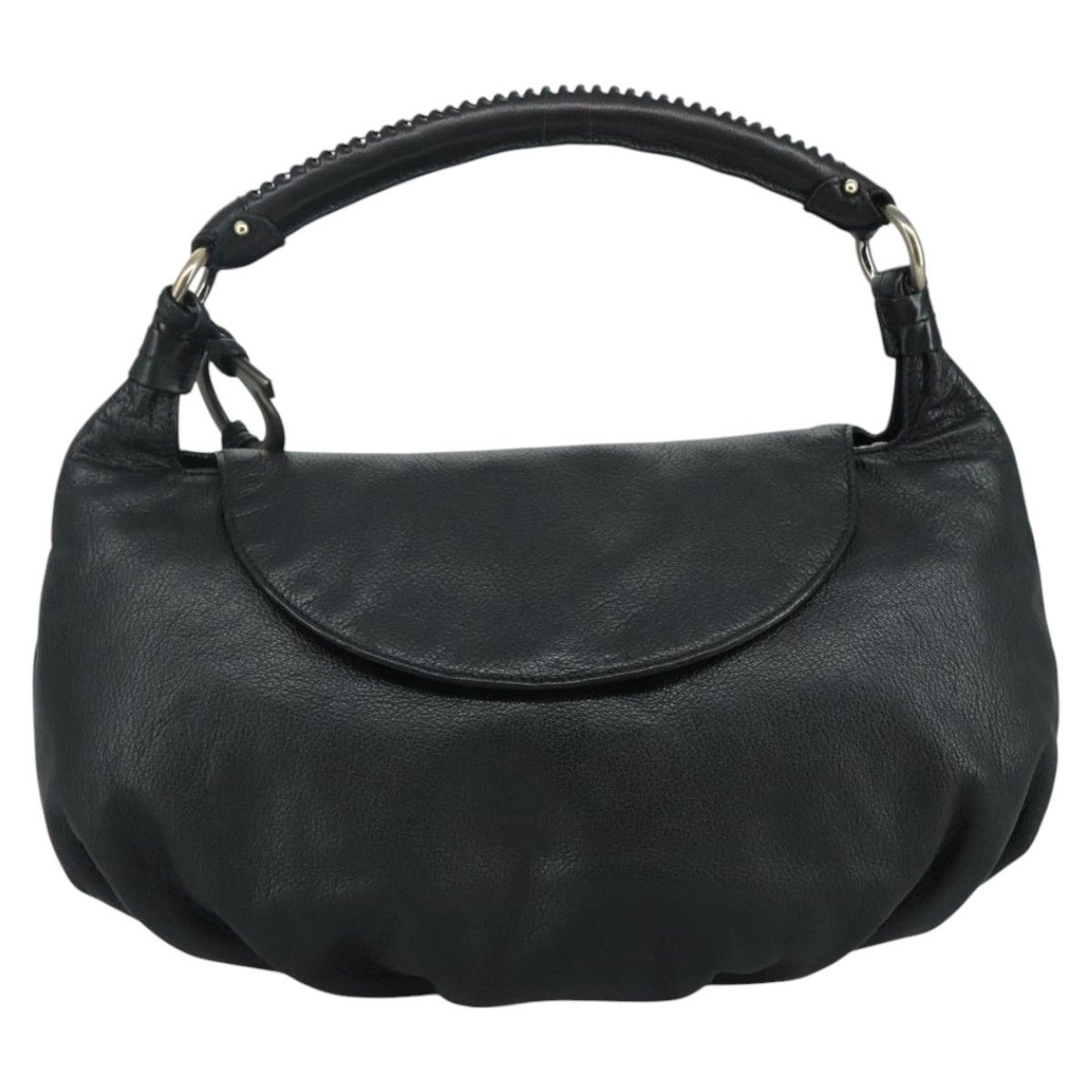 Salvatore Ferragamo Black Leather Handbag (Pre-Owned) Size ONE SIZE - 1 Thumbnail