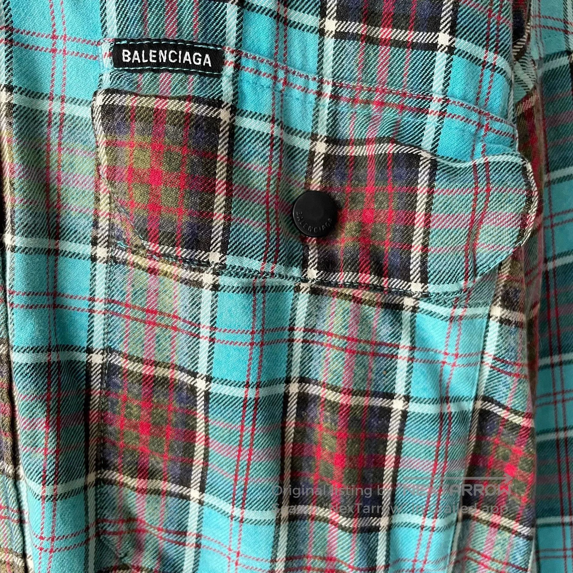 Balenciaga Balenciaga Flannel Plaid Tie. Size US S / EU 44-46 / 1 - 4 Thumbnail