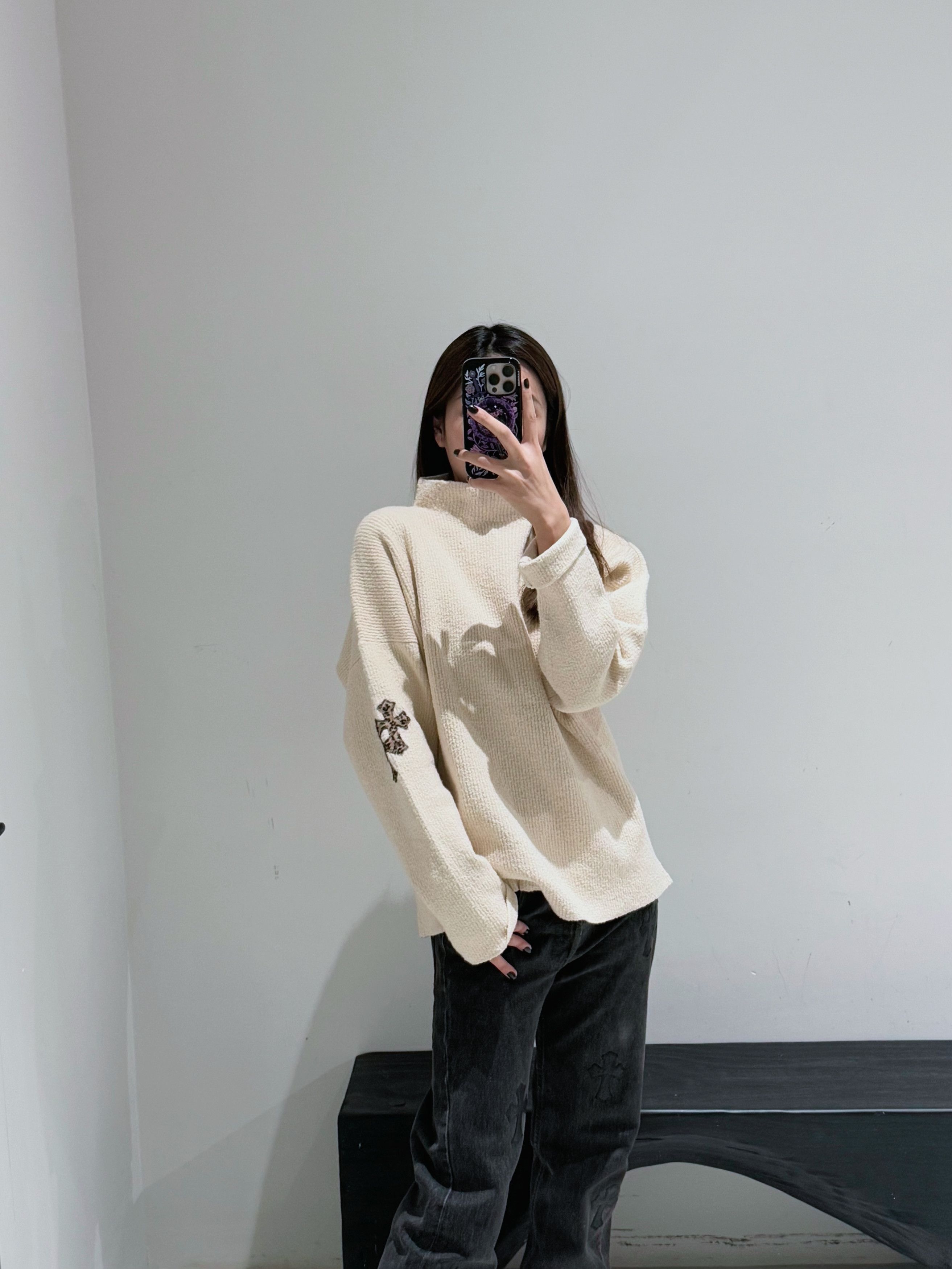 Chrome Hearts Chrome Hearts Knitted Cream Cheetah Patch Sweater Size XS / US 0-2 / IT 36-38 - 11 Thumbnail